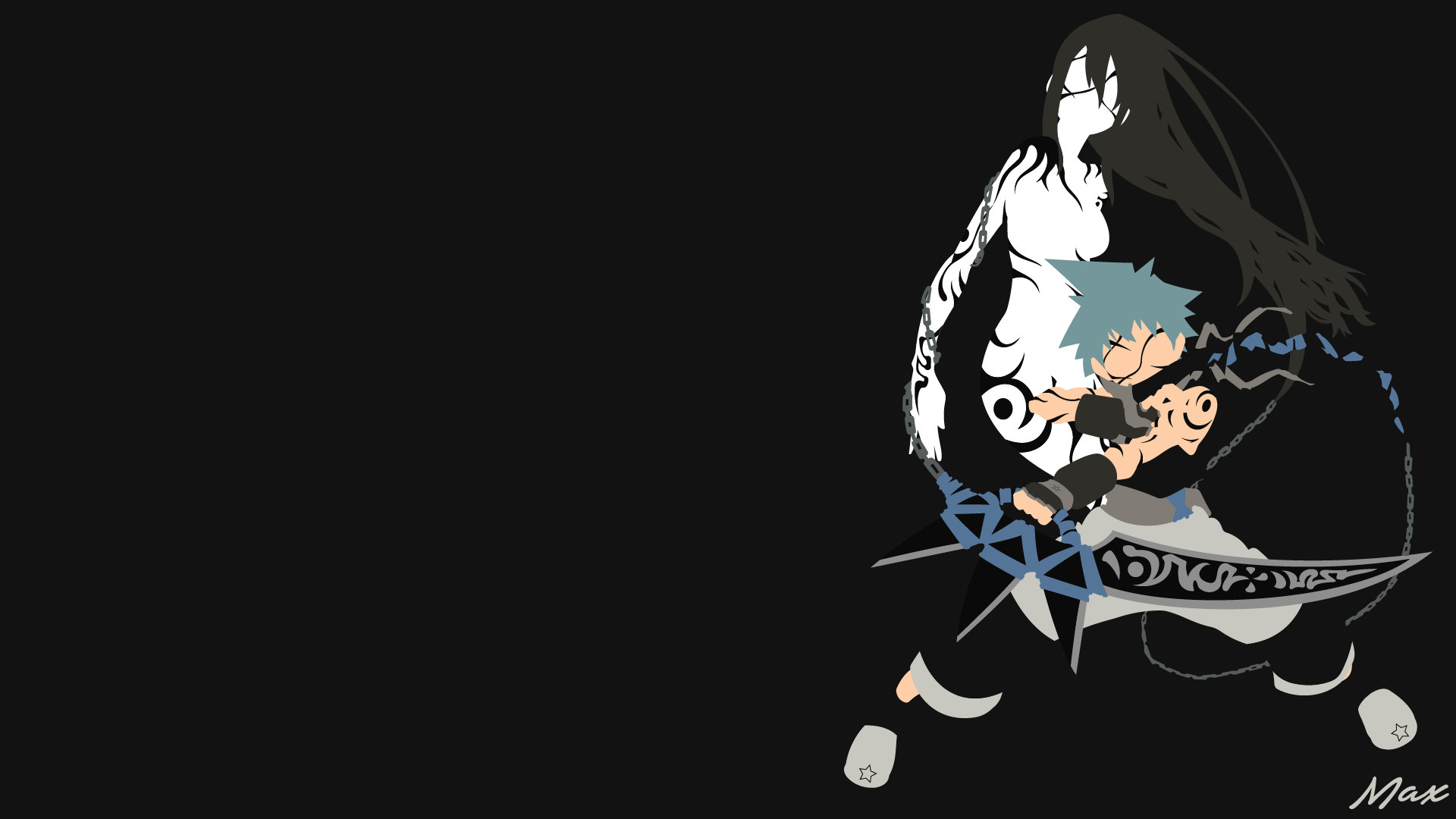 1920x1080 1920x1080 Tsubaki Nakatsukasa, Black Star (Soul Eater) wallpaper PNG
