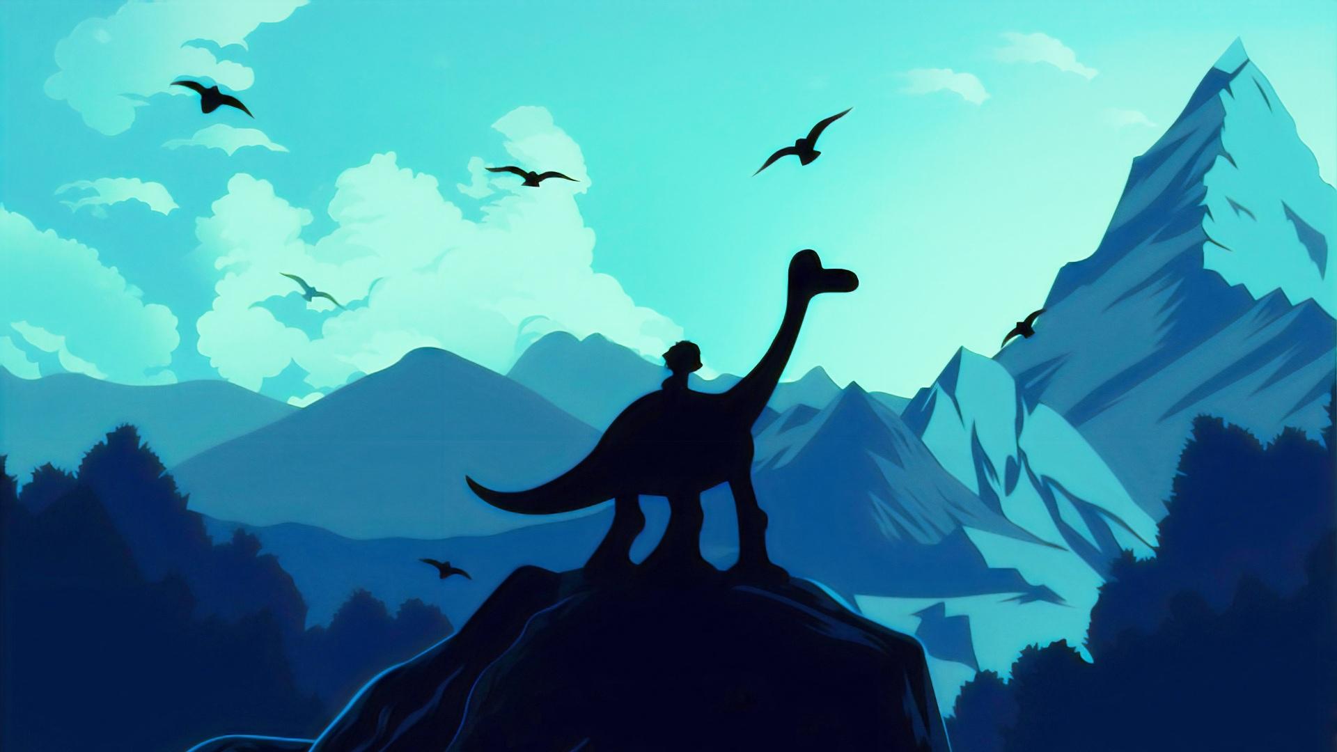 1920x1080 Wallpaper 4k The Good Dinosaur Illustration Wallpaper