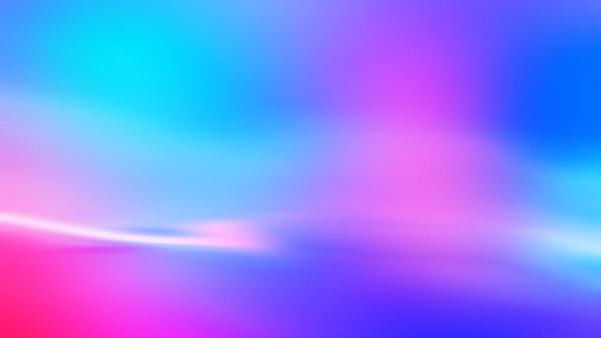 1920x1080 Cyan And Pink Anime HD Computer Wallpaper