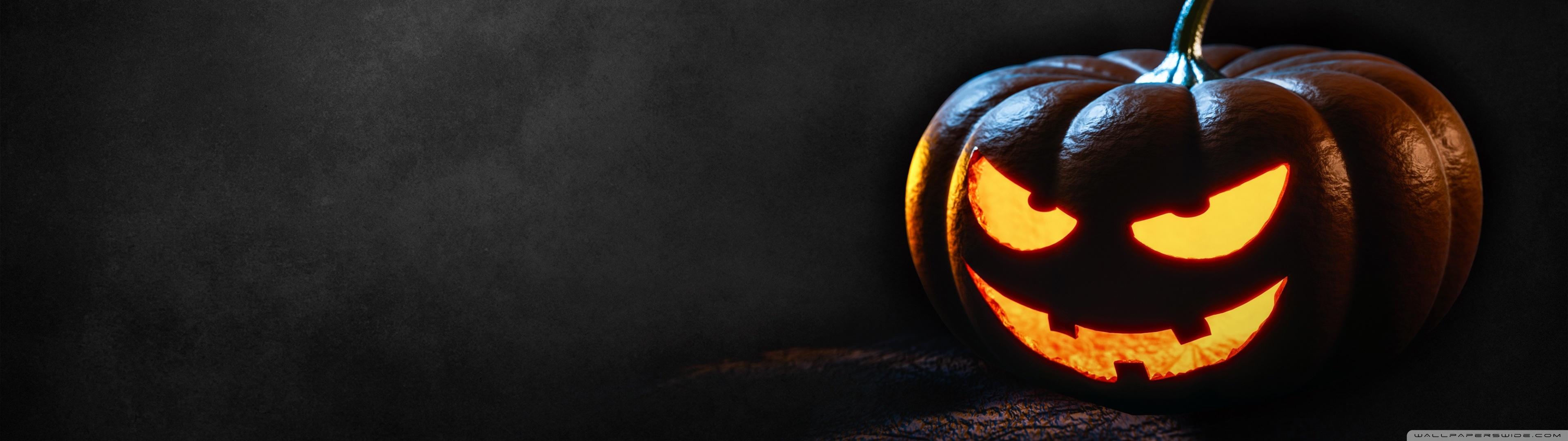 3840x1080 Happy Halloween 2016 Ultra HD Desktop Background Wallpaper for : Widescreen & UltraWide Desktop & Laptop : Multi Display, Dual Monitor : Tablet