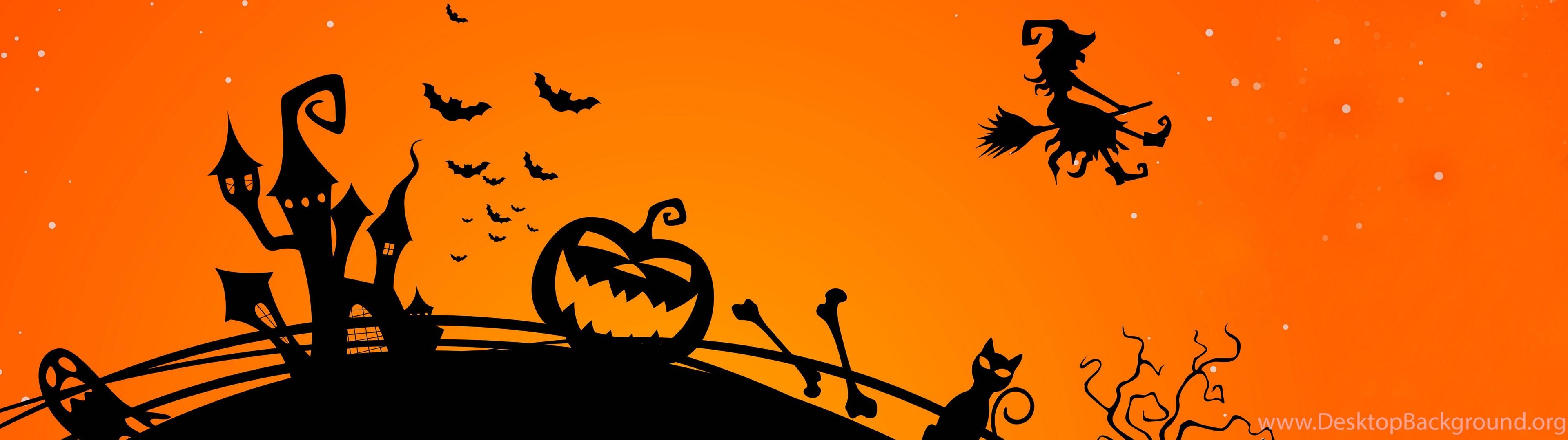 3840x1080 Halloween Wallpaper Collection Desktop Background