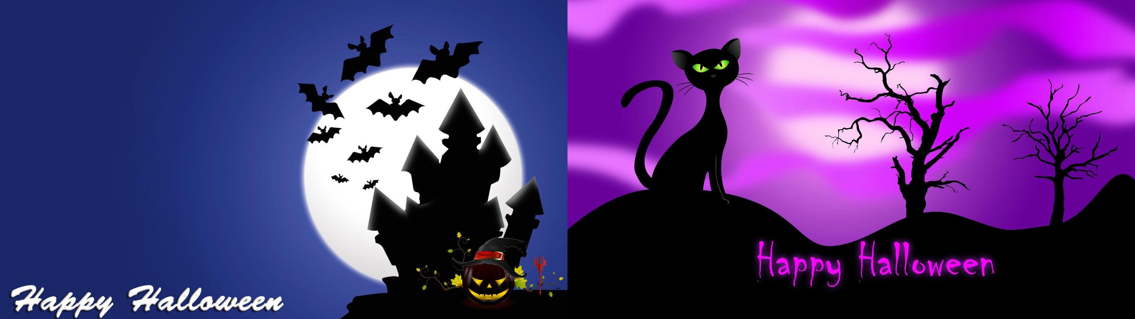 3840x1080 halloween Wallpaper HD / Desktop and Mobile Background