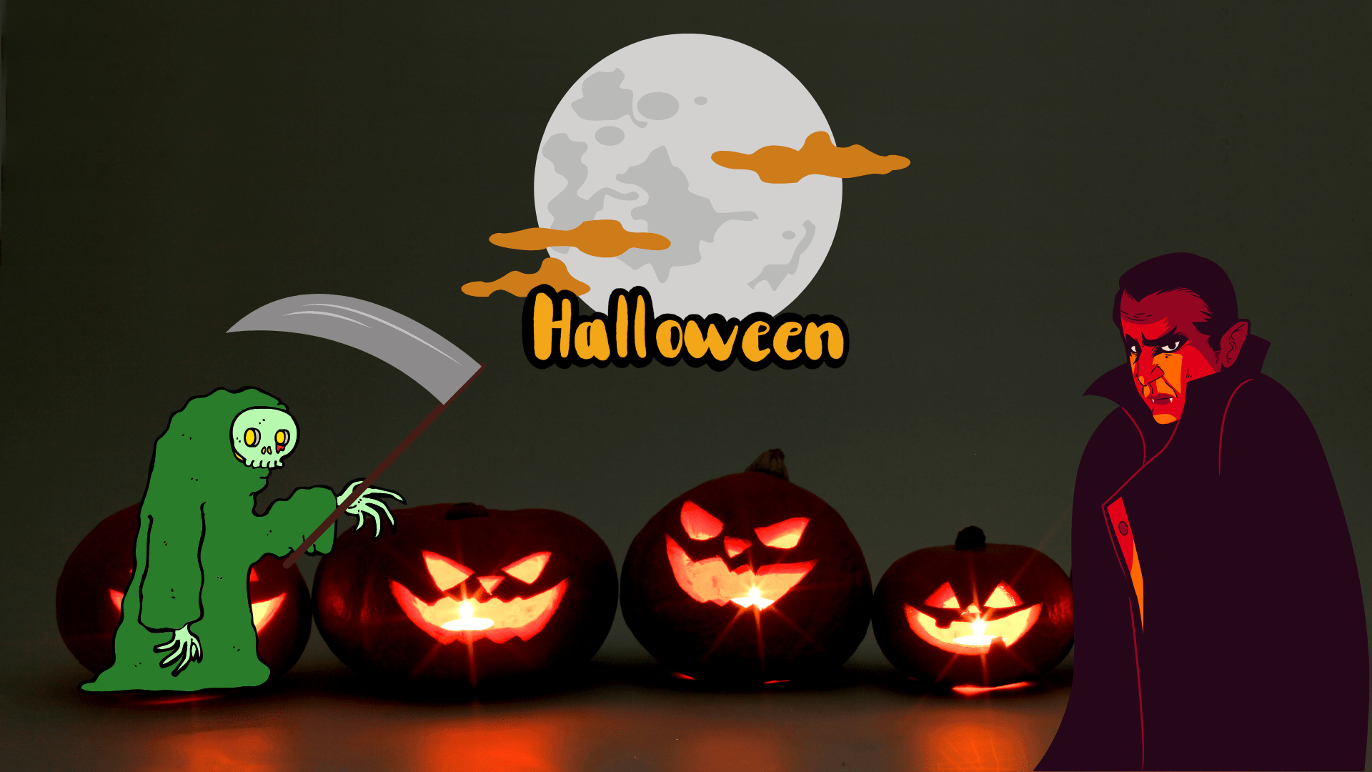 1920x1080 Cute Halloween Wallpaper download