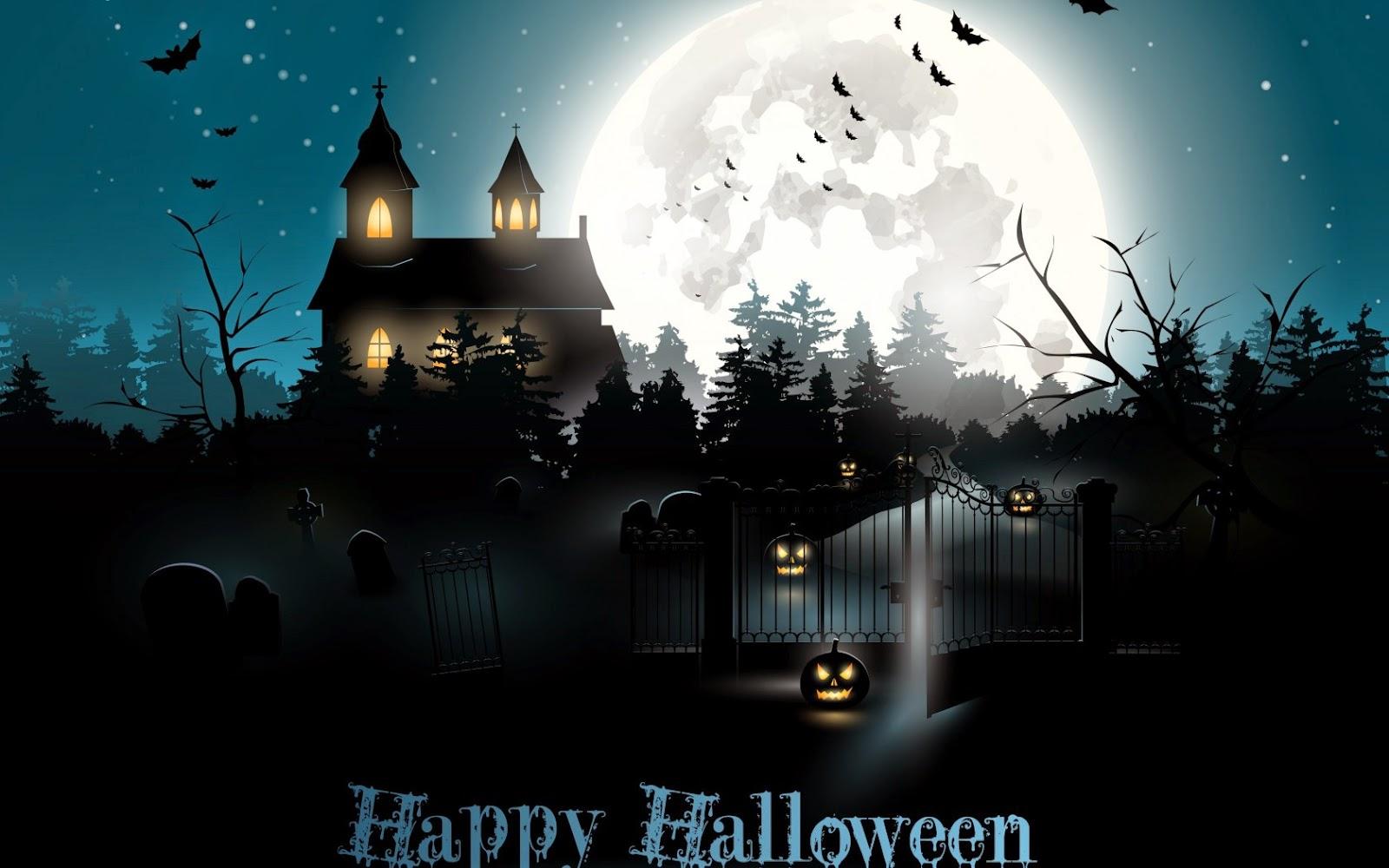 1600x1000 Christmas Wallpaper Year Wallpaper Day Wallpaper: Happy Halloween day Holiday wishes text picture card for facebook sharing