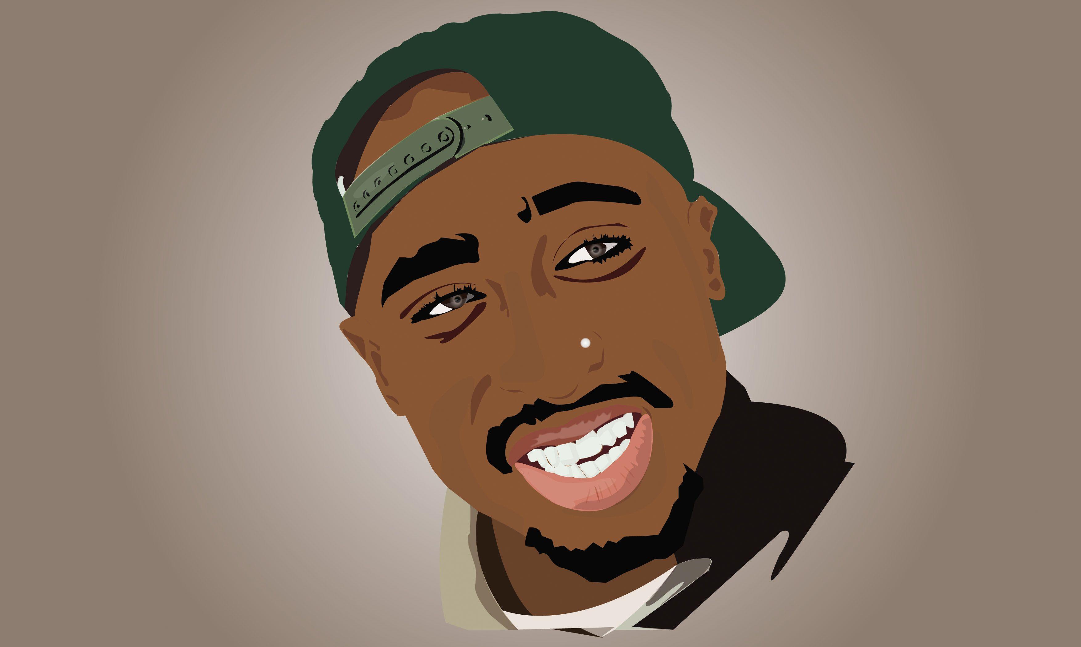 Cartoon Tupac Wallpapers Top Free Cartoon Tupac Backgrounds