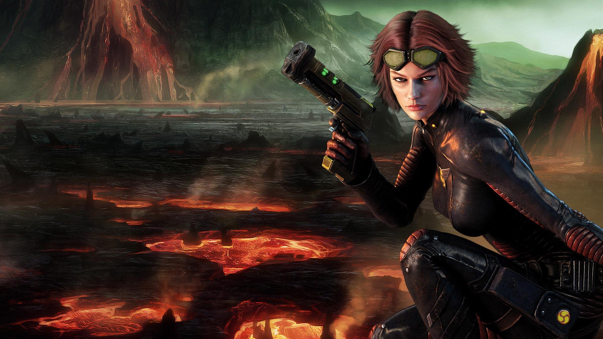 1920x1080 Wallpaper, blood, volcanoes, raven, 3Dgirl, desktop
