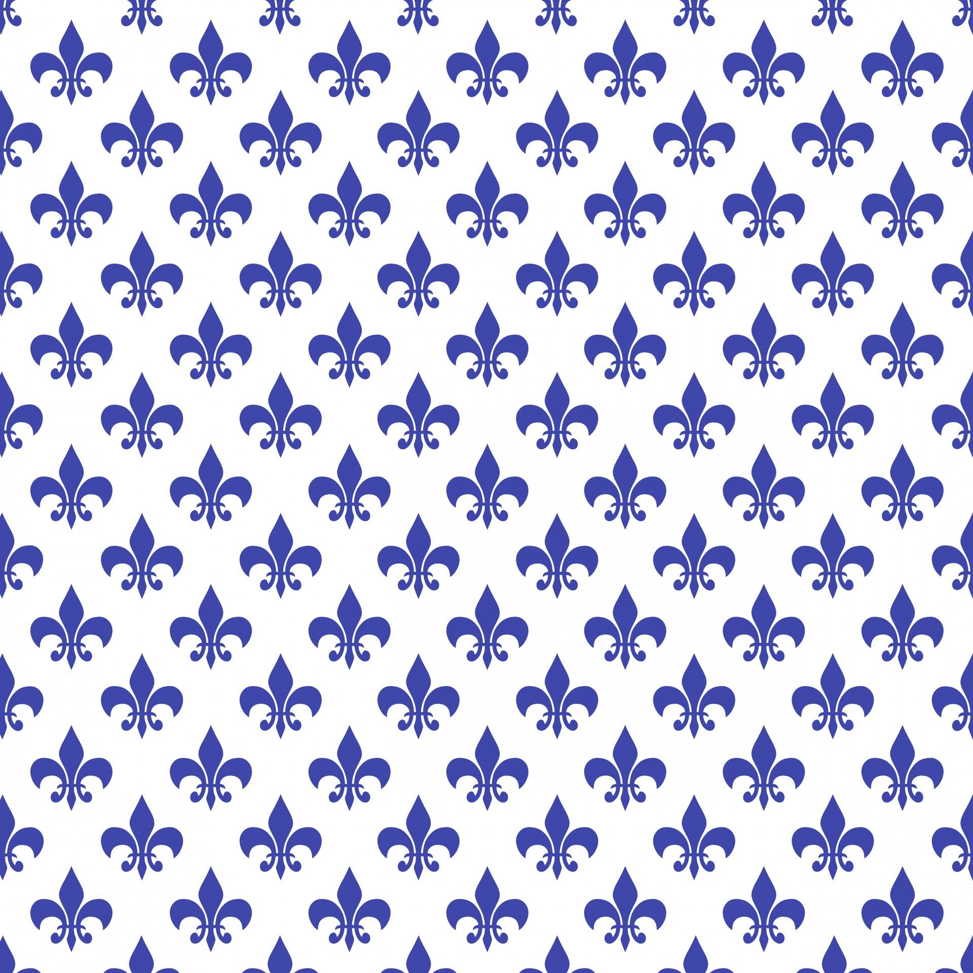 1920x1920 Fleur de lys, fleur dis lis, blue, white, wallpaper