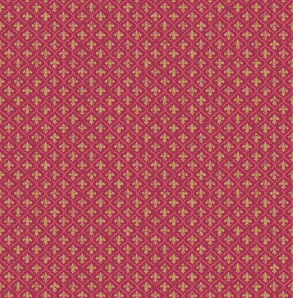 1200x1221 Ophelia & Co. Hann Fleur De Lys 33' L x 20.5 W Wallpaper Roll