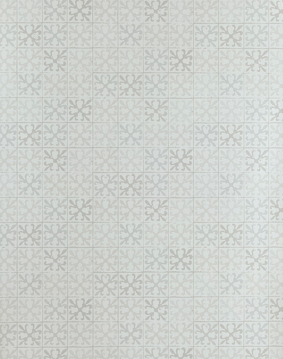946x1199 Fleur De Lys Tile, Vintage Grey