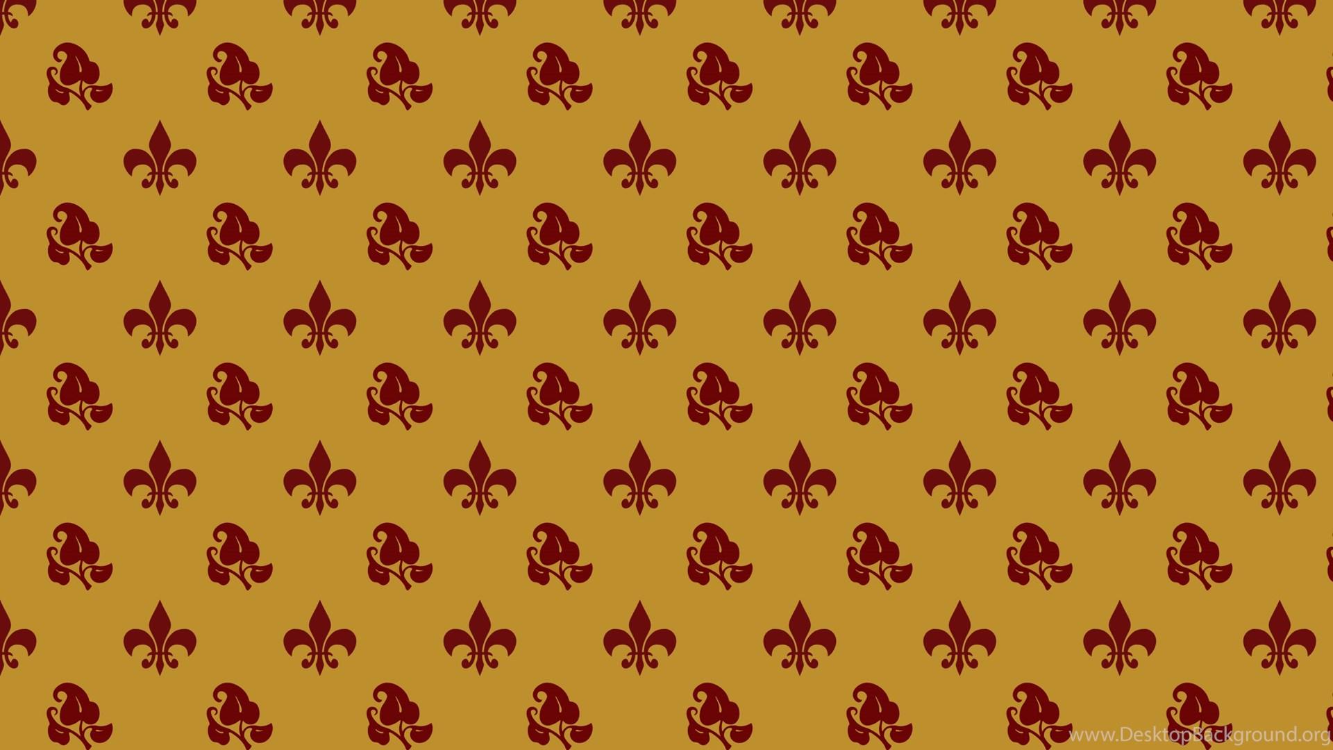 1920x1080 Maroon Fleur De Lis And Leaves Tileable Pattern By JayTheJedi On. Desktop Background