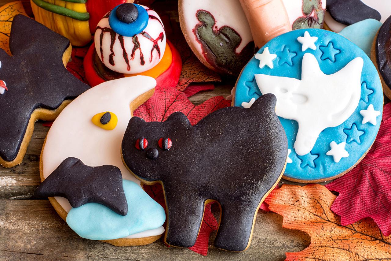 1280x853 Image cat Halloween Food Cookies