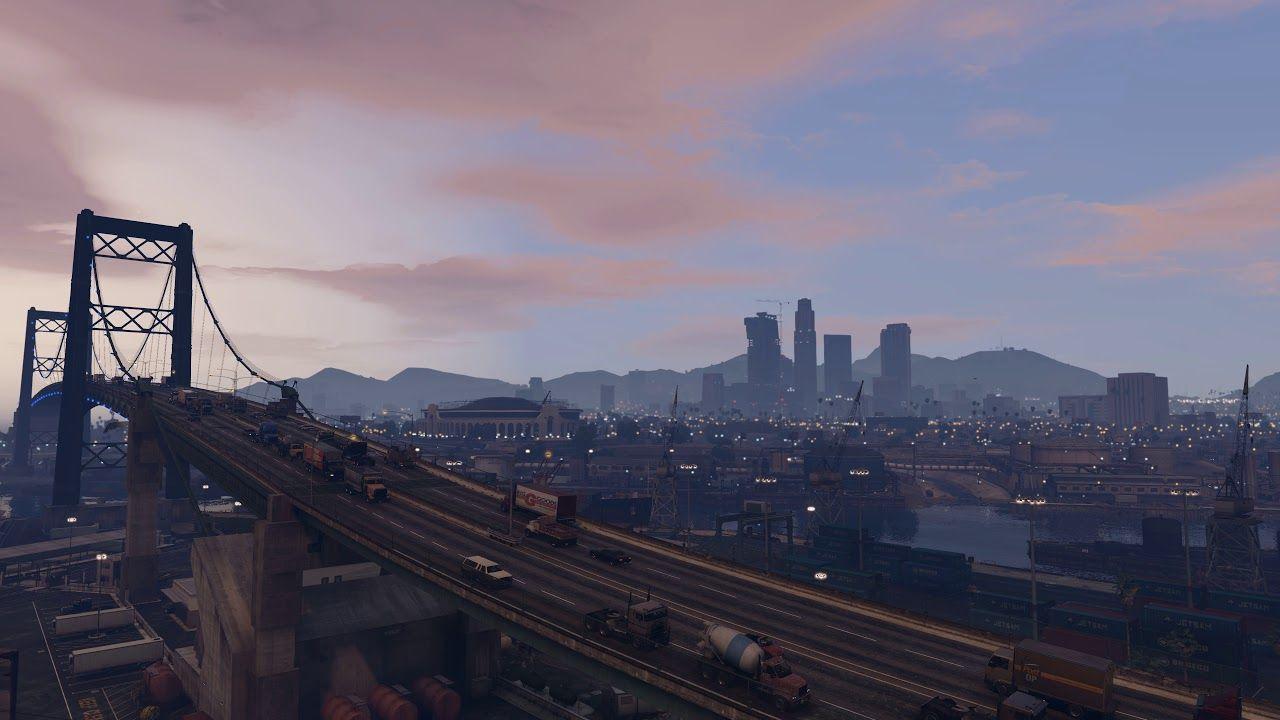 Hình nền động 1280x720 GTA 5 với âm thanh thành phố 4K UHD GTA V tua nhanh thời gian