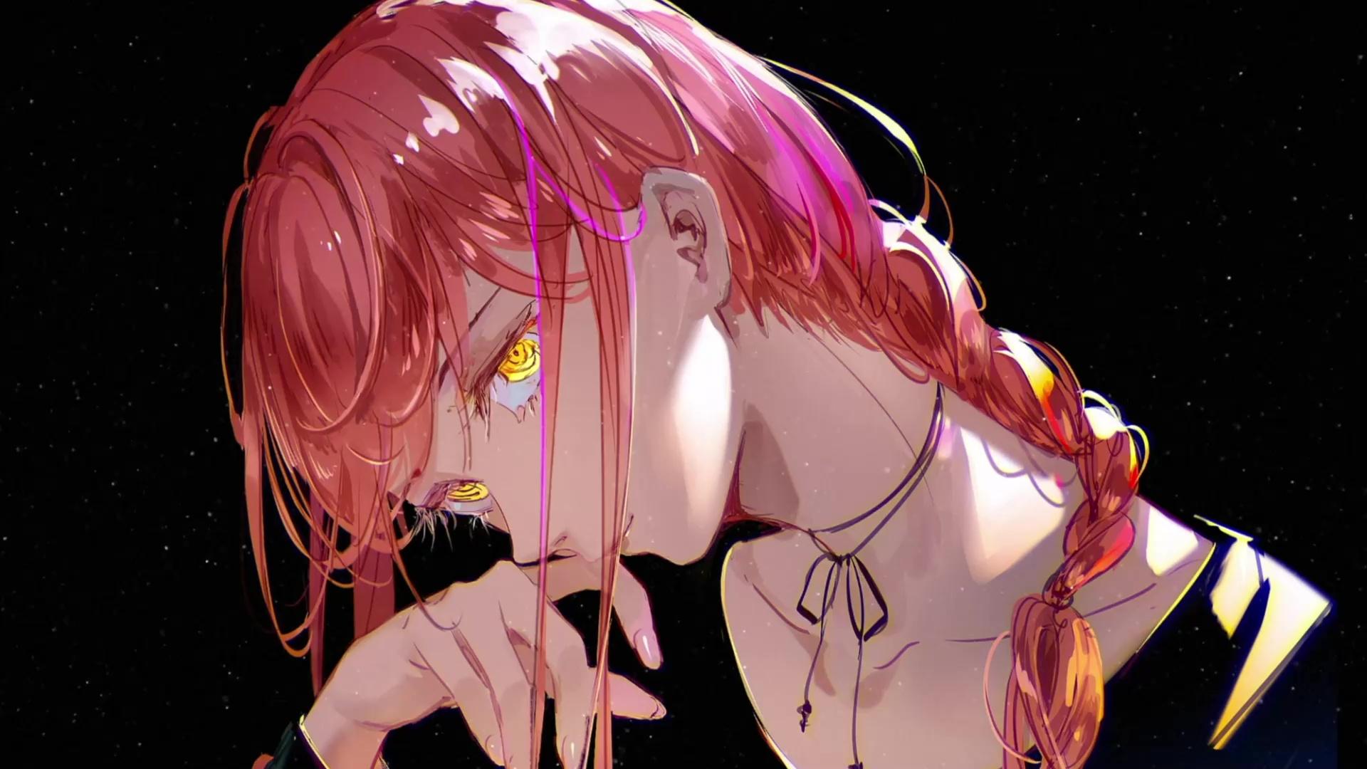 1920x1080 Makima Portrait Chainsaw Man Live Wallpaper