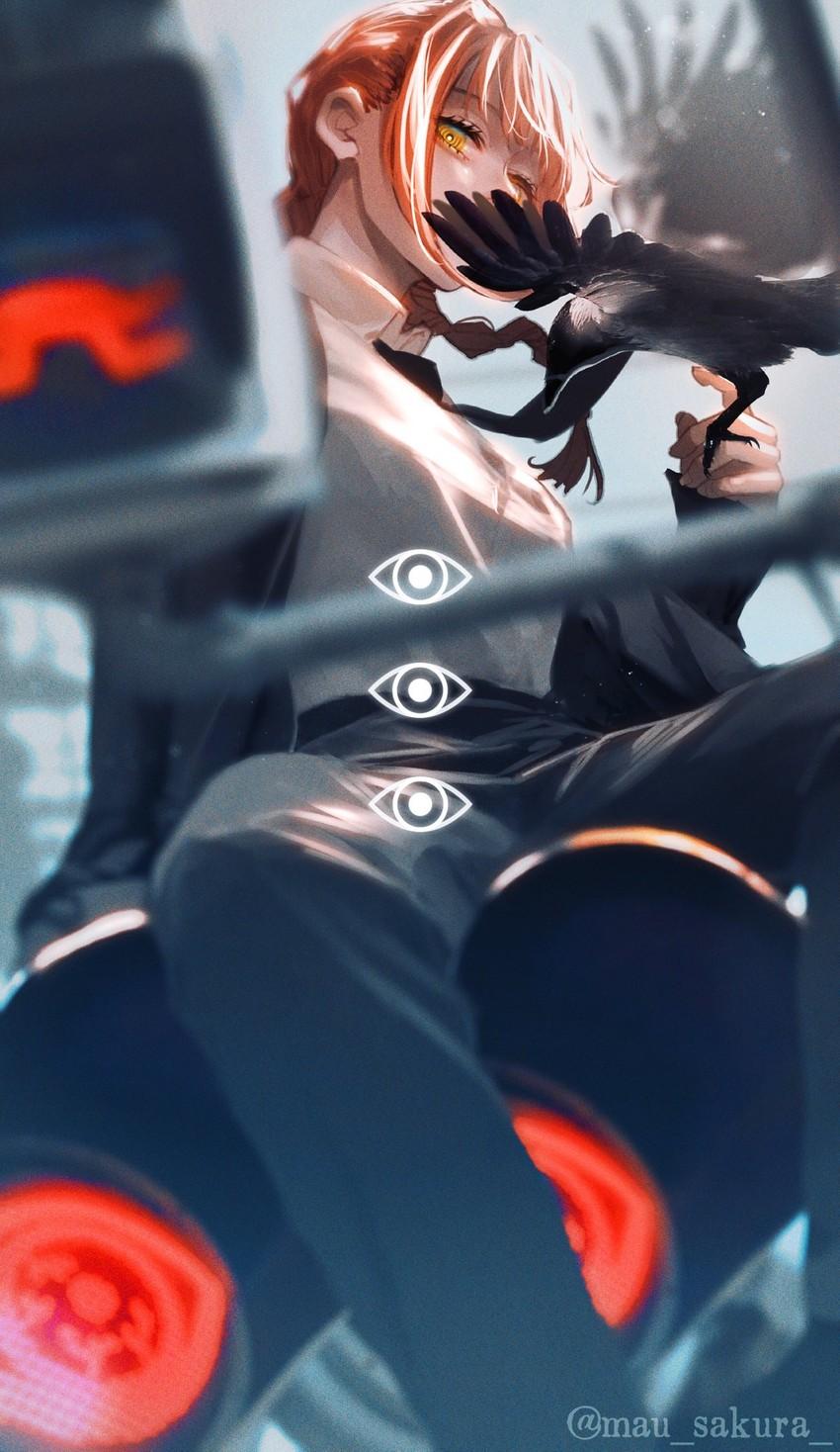 850x1468 makima (chainsaw man) drawn