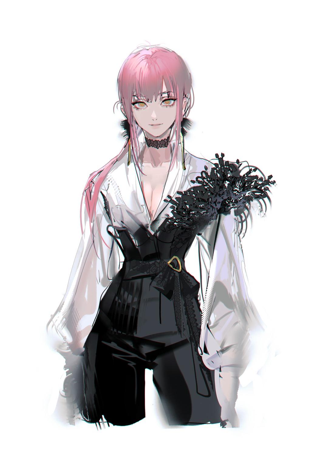1067x1500 quuni chainsaw man makima (chainsaw man) cleavage see through sketch