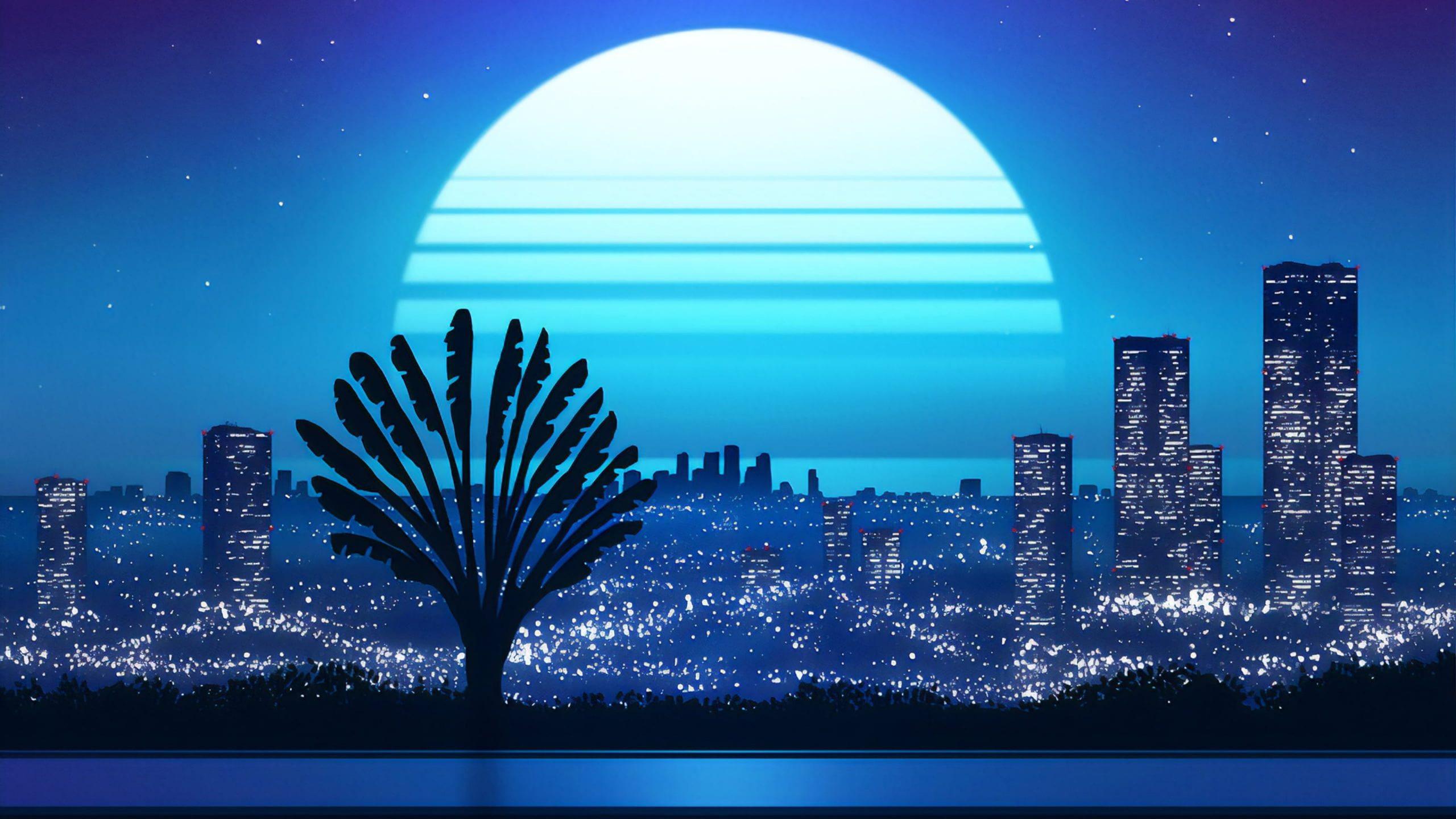 2560x1440 Vaporwave HD Wallpaper