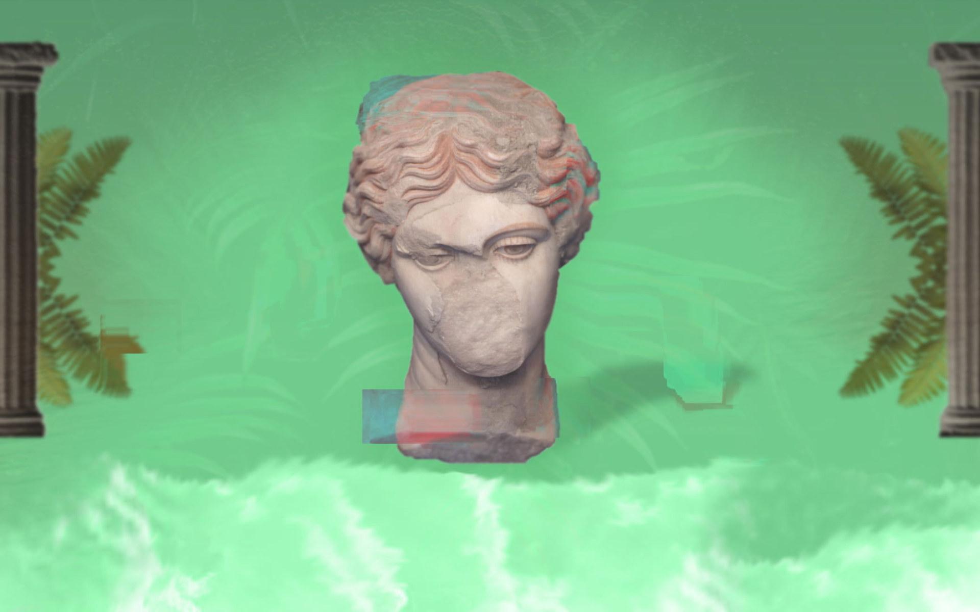 1920x1200 Vaporwave wallpaper, statue, glitch art, representation, art and craft • Wallpaper For You HD Wallpaper For Desktop & Mobile
