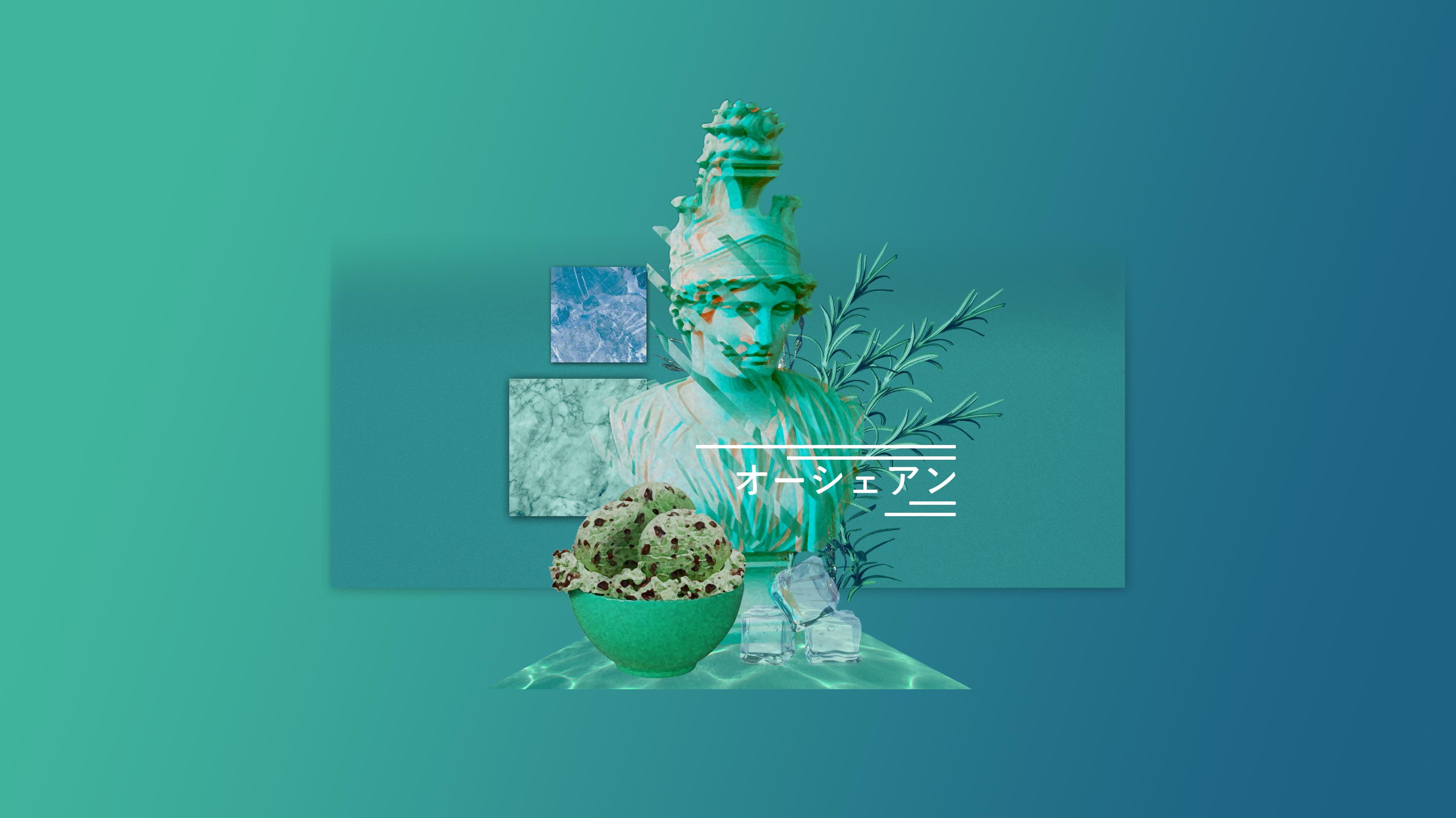 3840x2160 Vaporwave Synthwave Wallpaper. All OC. @sunmachine_