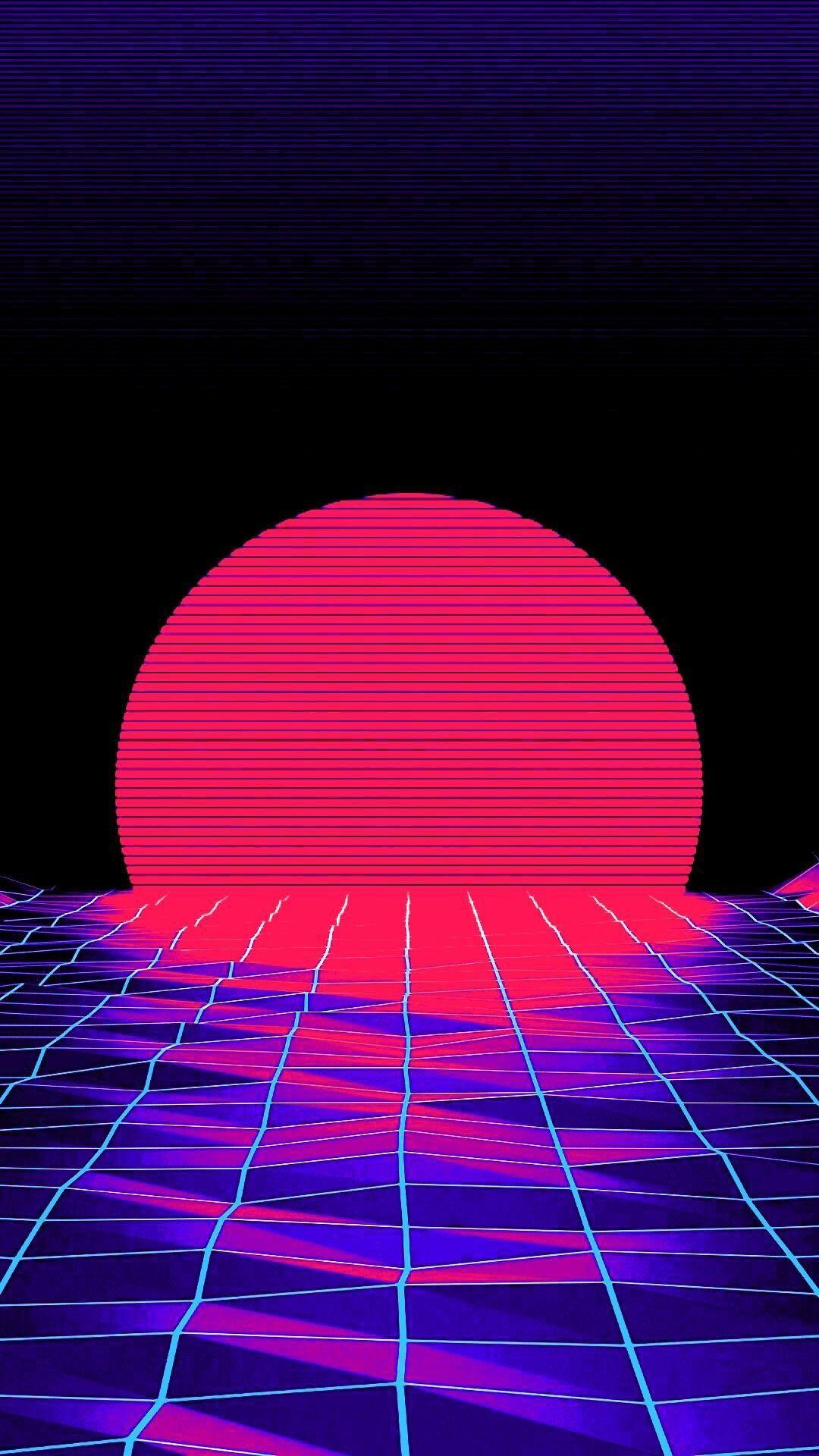 1080x1920 Vaporwave Background Wallpaper