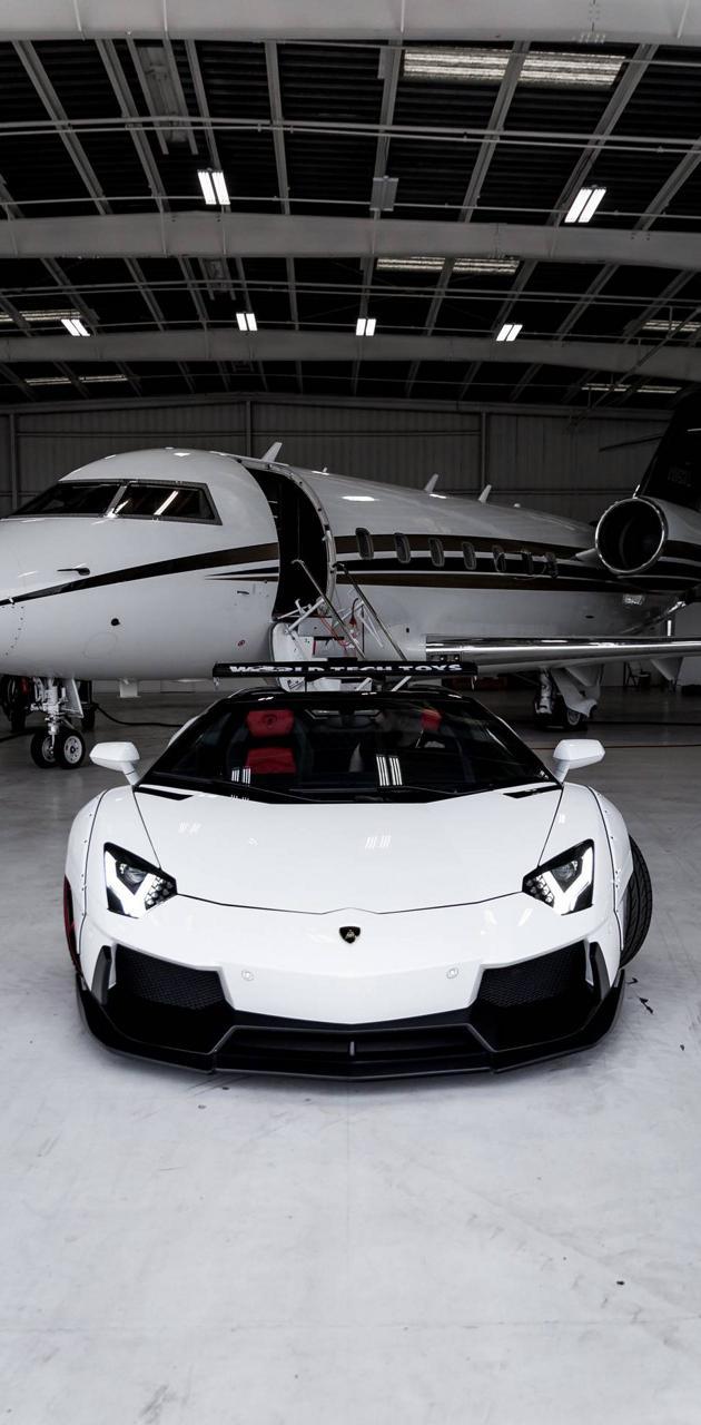 630x1280 White Lamborghini wallpaper