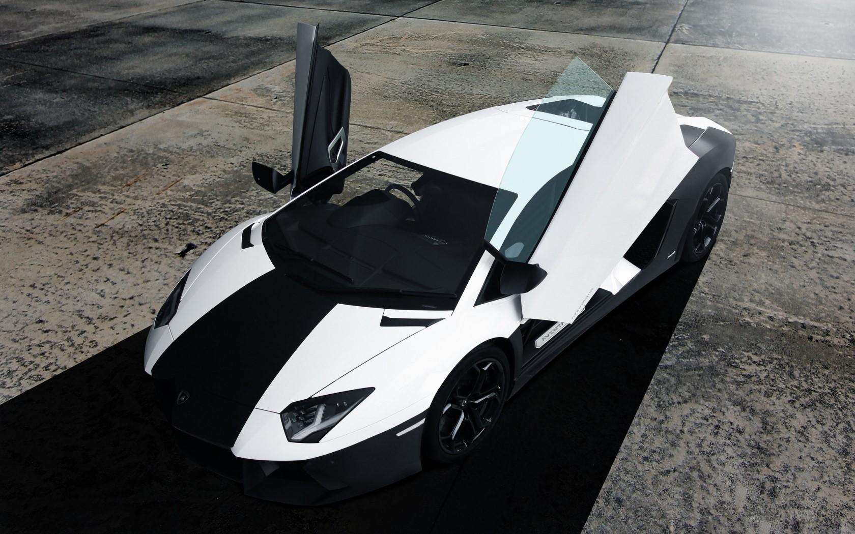 1680x1050 1680x1050 Lamborghini aventador, Front, White, Black, Lamborghini wallpaper JPG