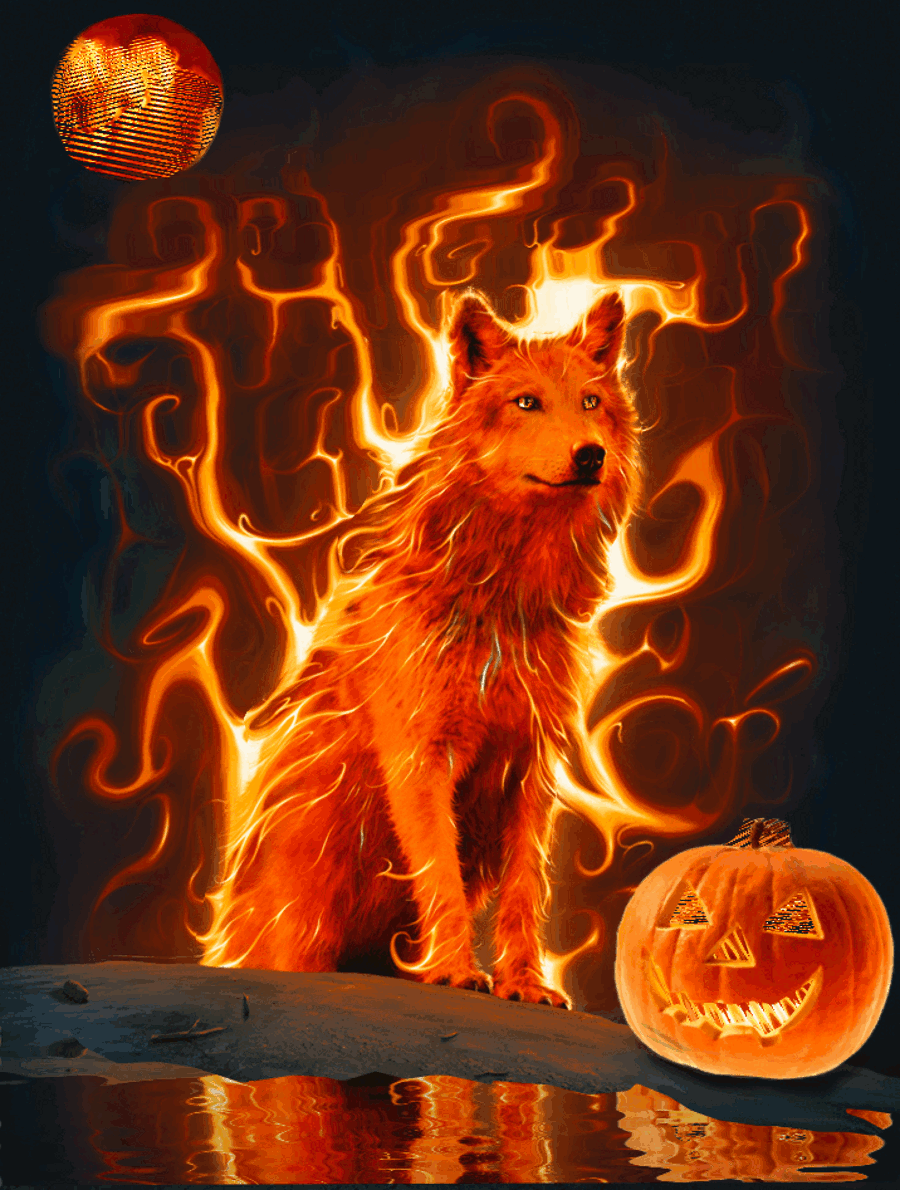 900x1190 Free download HOLIDAY FLAMING WOLF Large Animation 4 Wallpaper by Aim4Beauty on [900x1190] for your Desktop, Mobile & Tablet. Explore Moving Wolf Wallpaper. Wolf Wallpaper For Desktop, Free Wolf