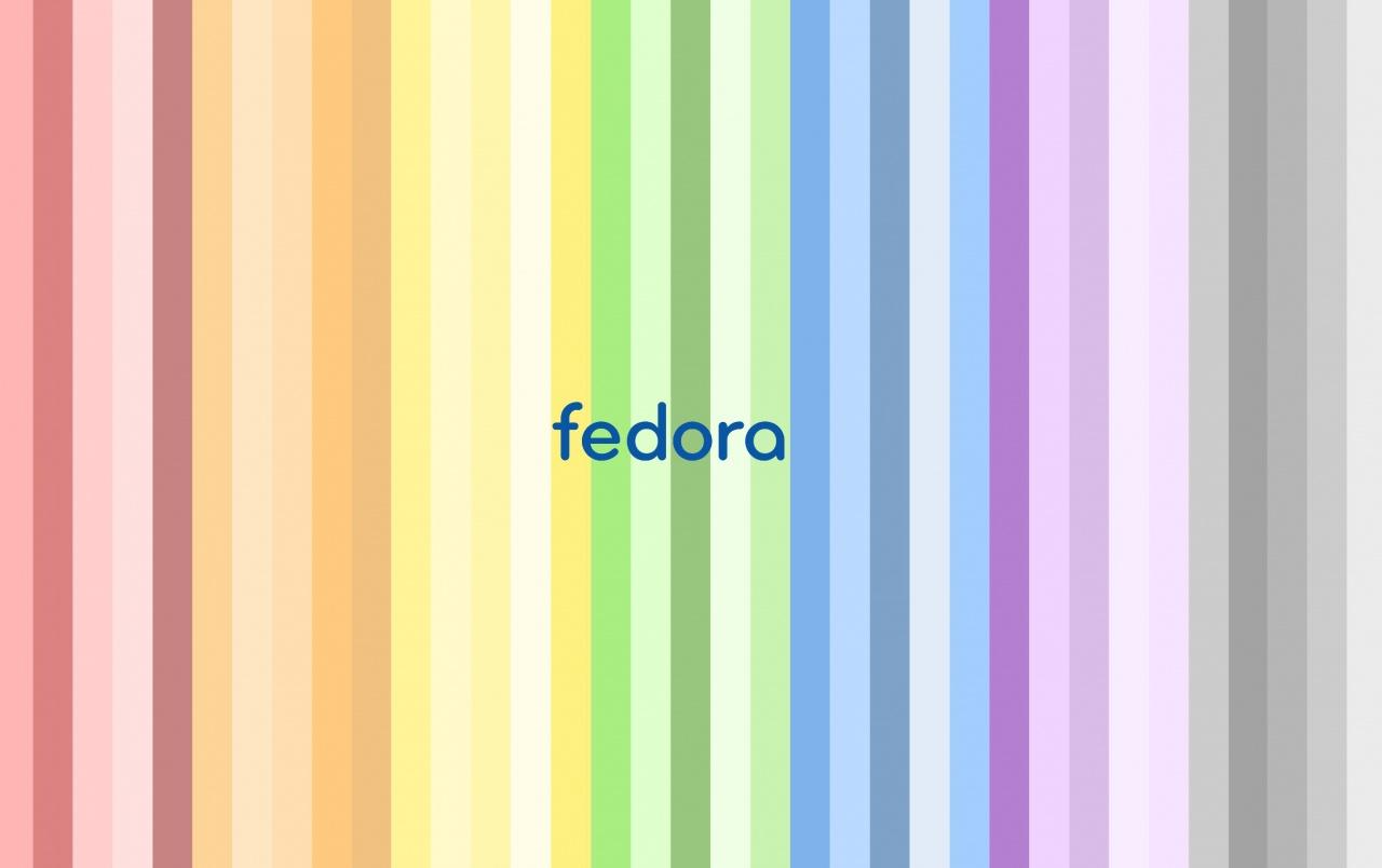 1280x804 Fedora colored stripes wallpaper. Fedora colored stripes