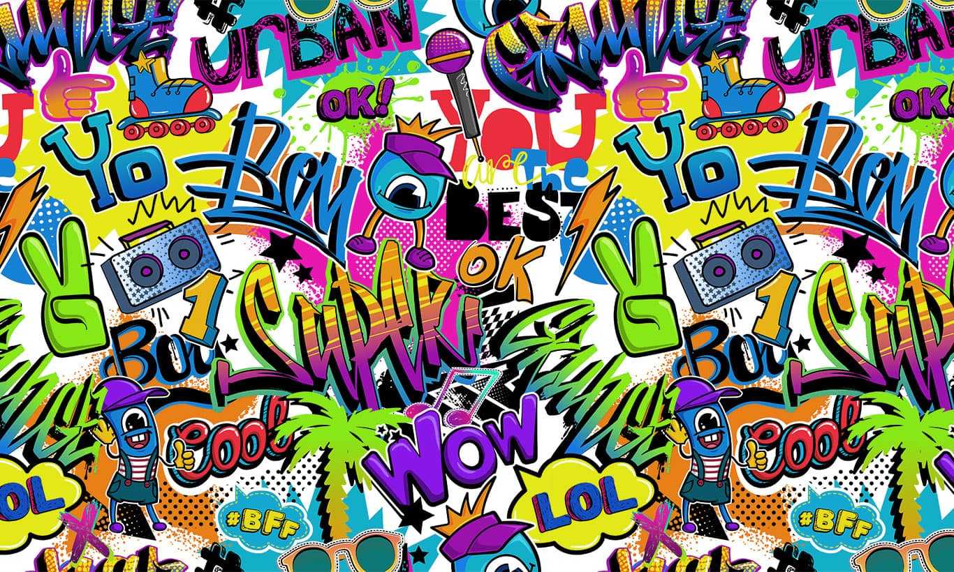 1366x820 Graffiti Wallpaper
