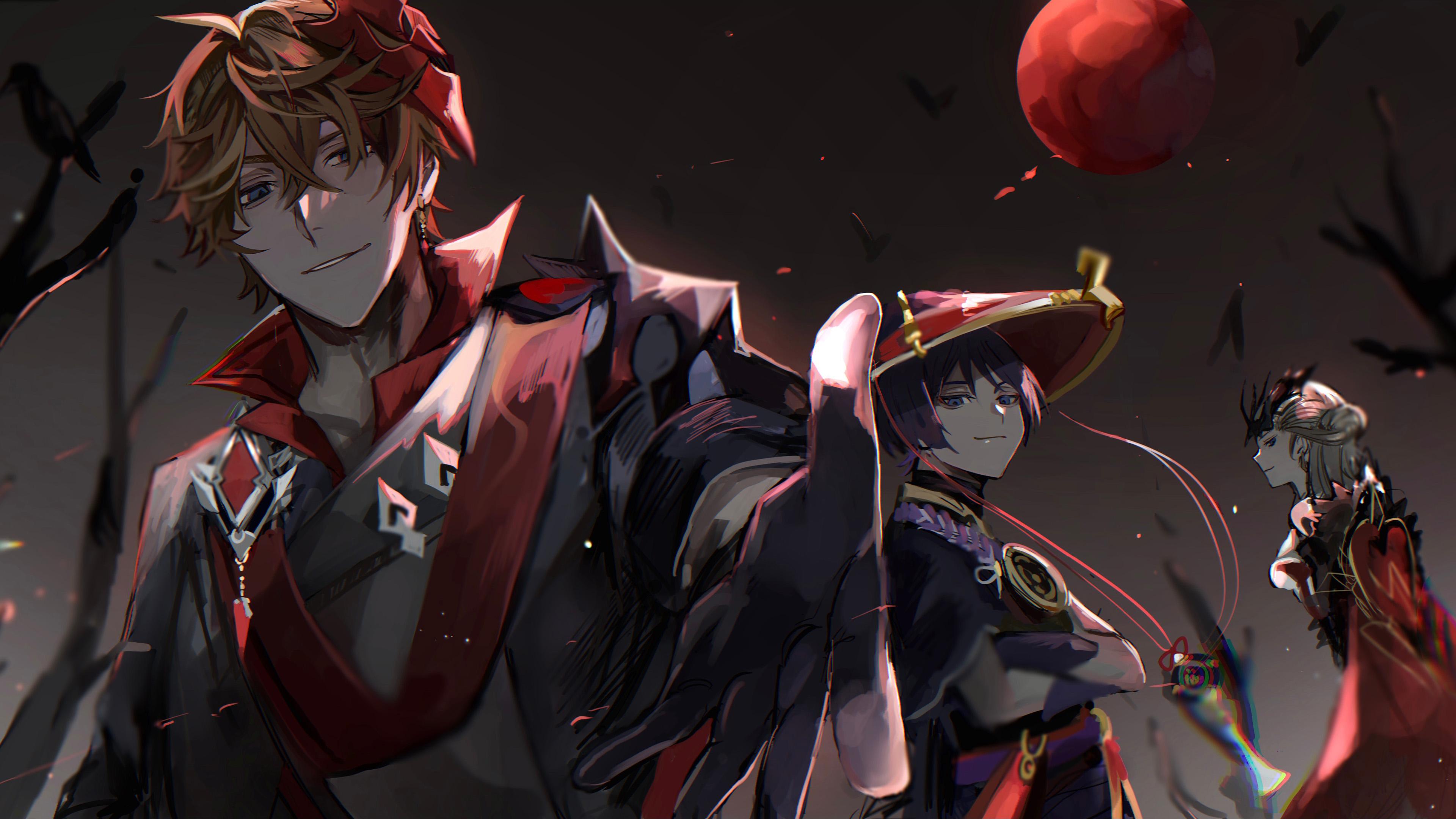 3840x2160 La Signora Scaramouche Tartaglia 4K HD Genshin Impact Wallpaper