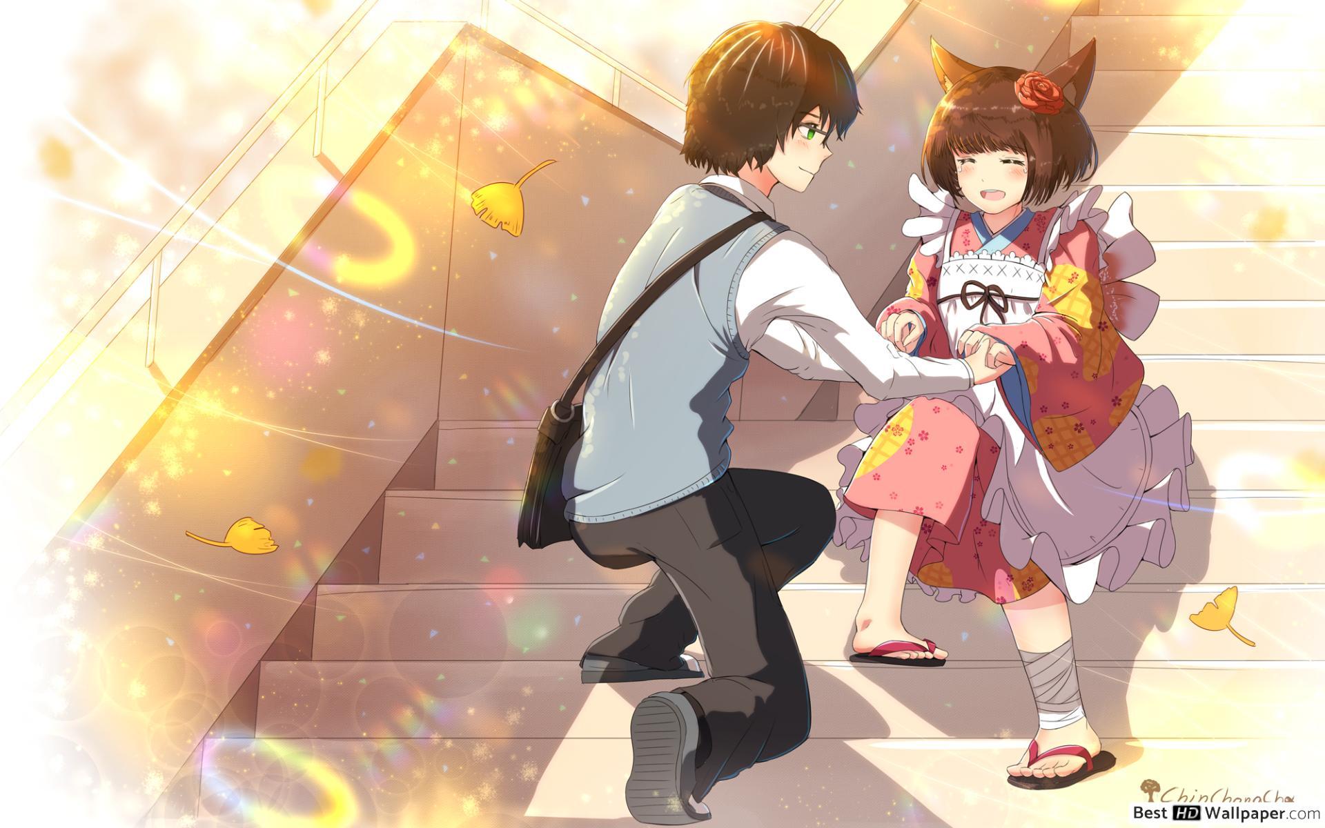 1920x1200 March Comes In Like A Lion Kiriyama & Hinata Kawamoto HD wallpaper download
