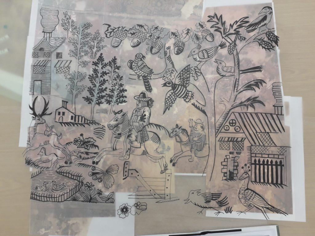 1024x768 Pieces of the past: recreating a 17th century wallpaper at Hampton Court Palace