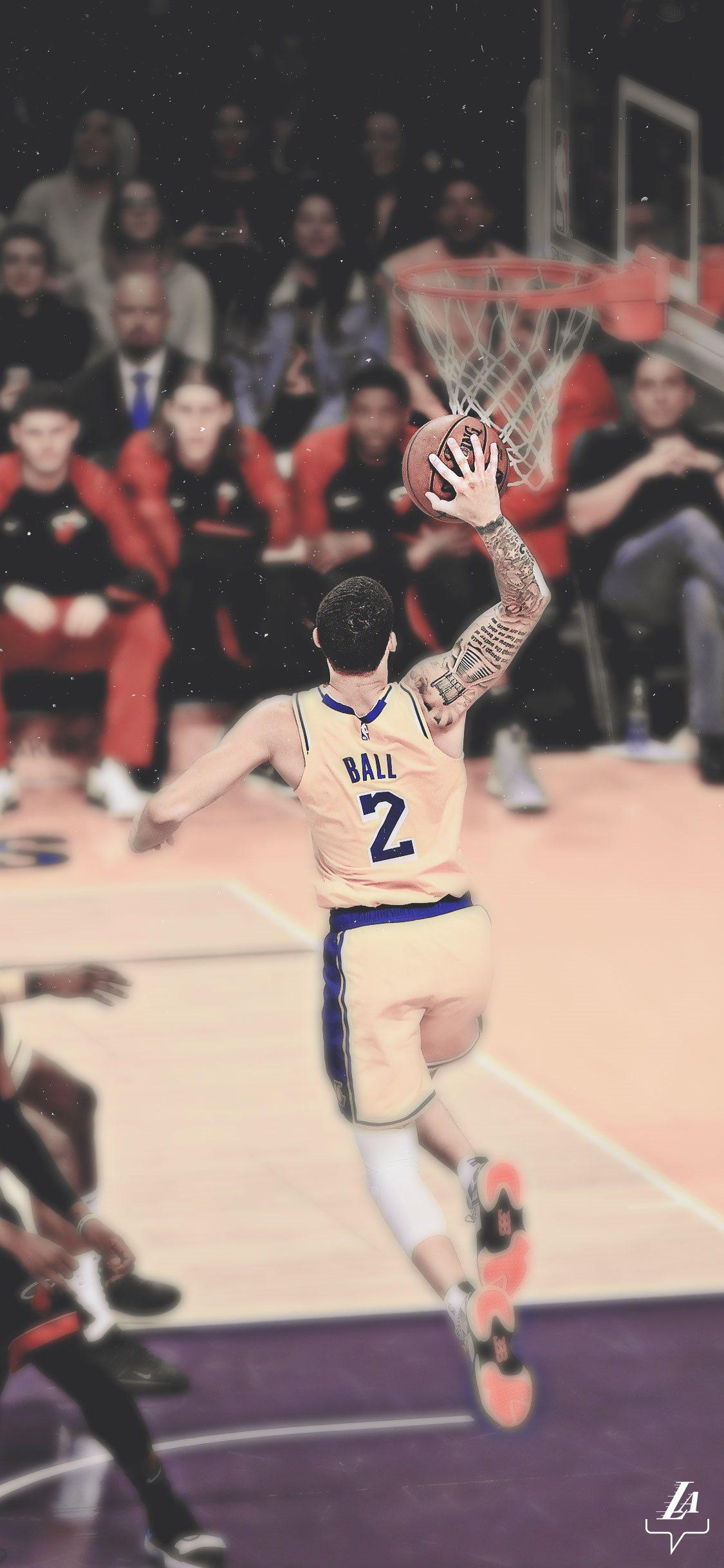 1125x2436 Lakers and Infographics iPhone 11 Wallpaper Free Download