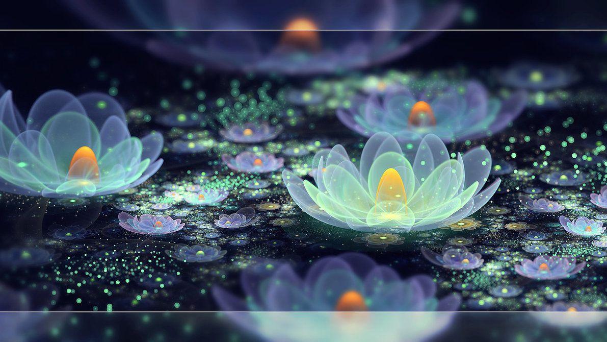 1191x670 Lotus Pond Dew By Fiery Fire