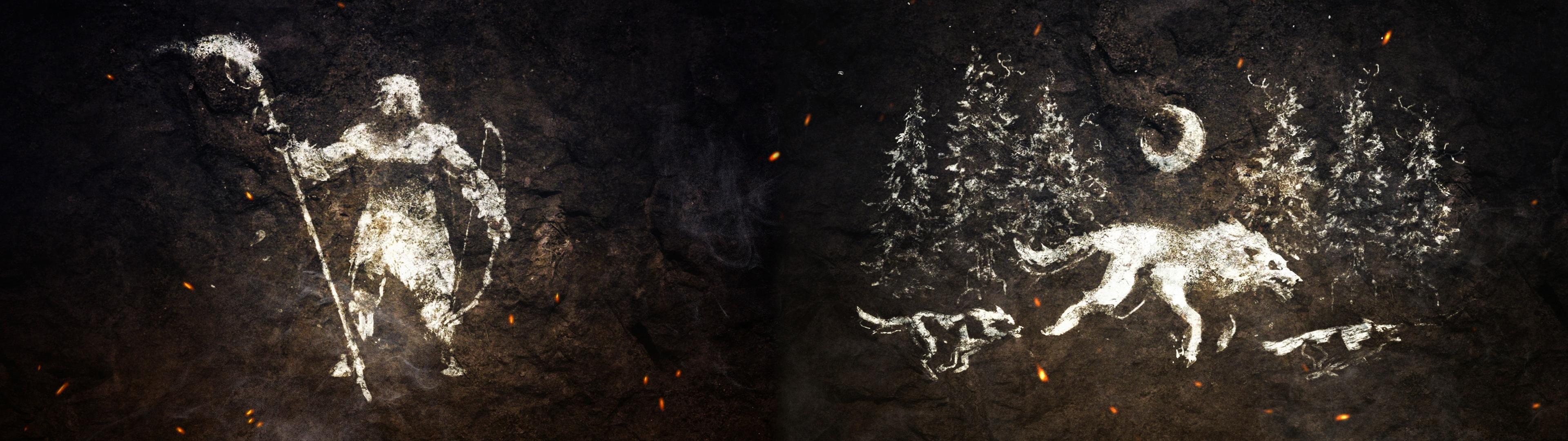 3840x1080 Made a FarCry: Primal Dual Monitor 4K wallpaper