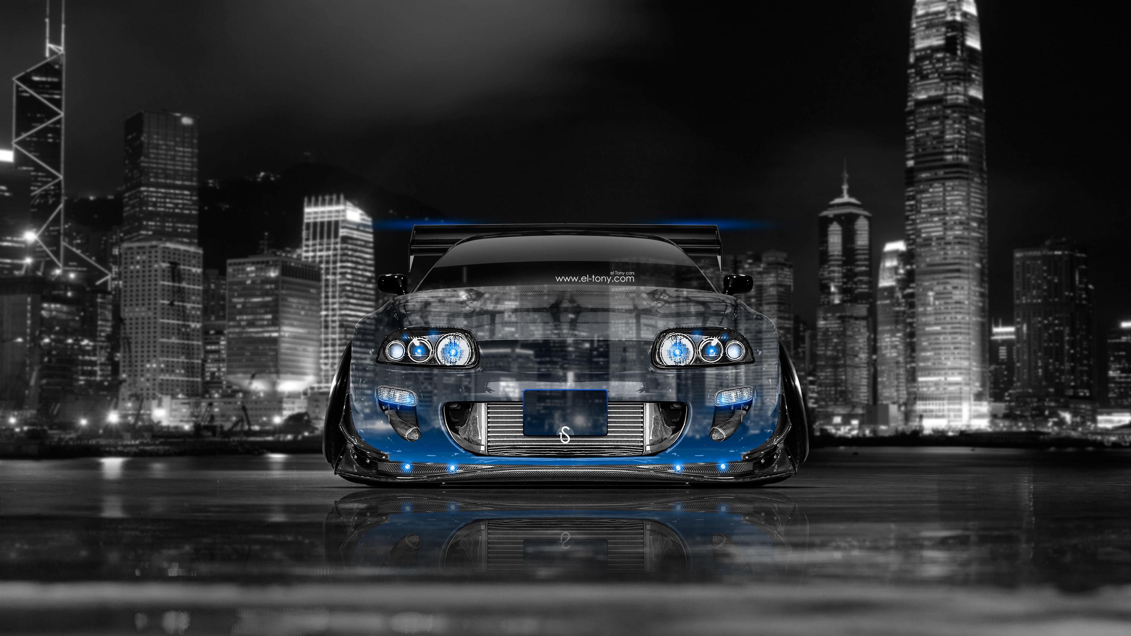 3840x2160 4K Wallpaper Toyota Supra JDM Front Crystal City Car 2014 el Tony