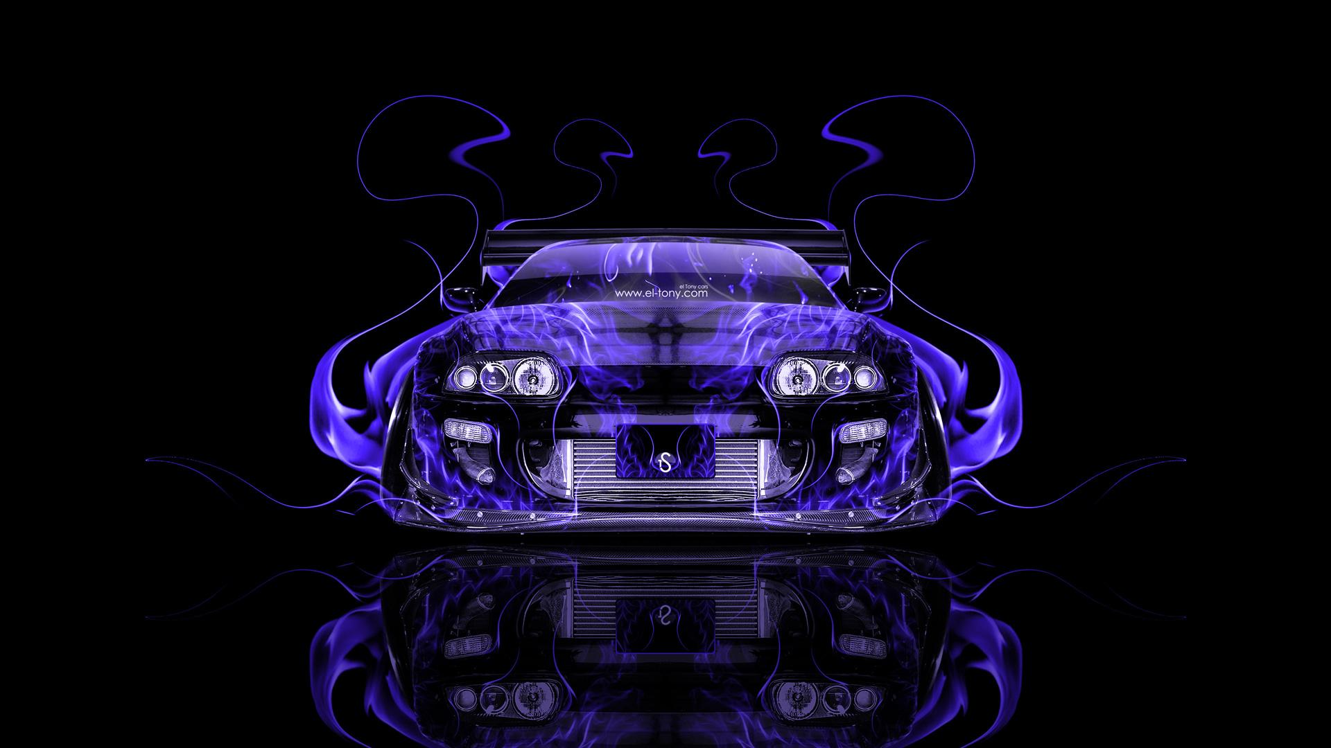 1920x1080 Toyota Supra JDM Tuning Front Fire Abstract Car 2014 el Tony