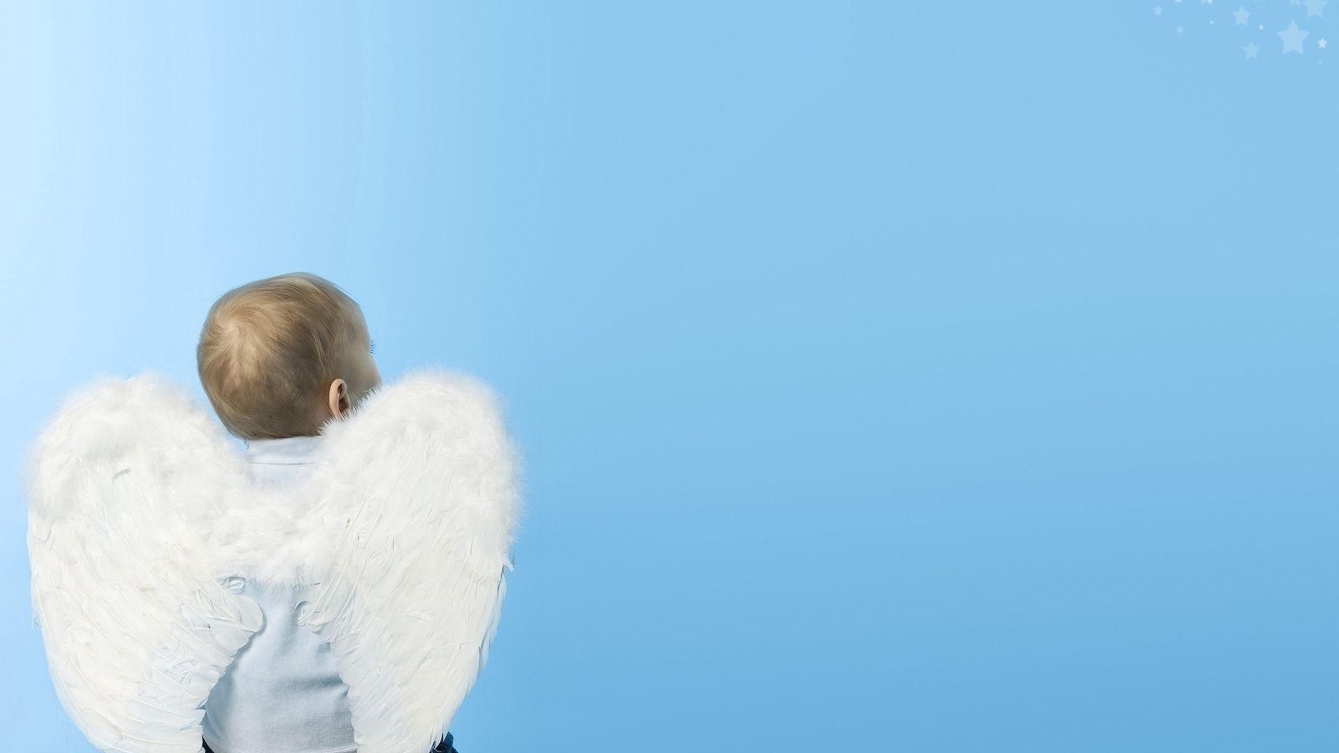 1920x1080 Download wallpaper 1920x1080 baby, child, wings, angel full hd, hdtv, fhd, 1080p HD background