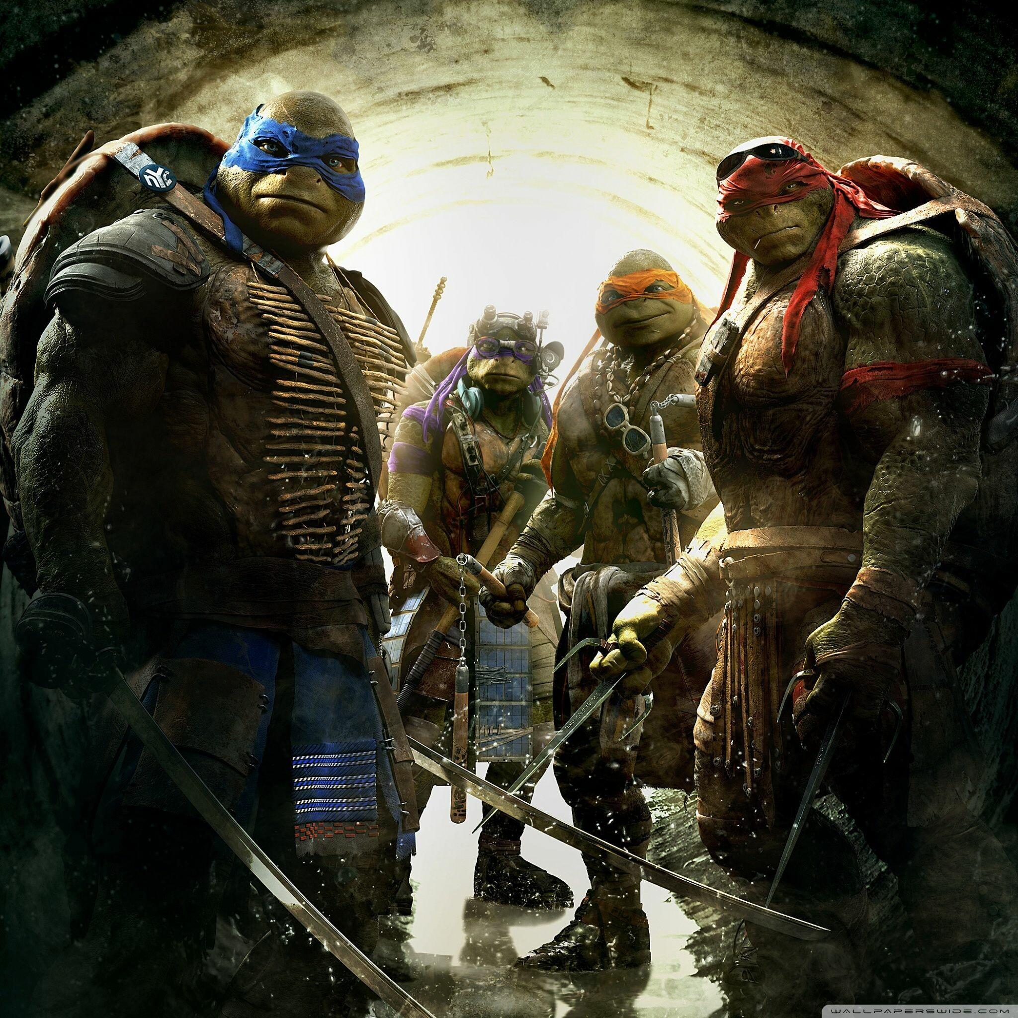 2048x2048 Ninja Turtles Movie Wallpaper: HD, 4K, 5K for PC and Mobile. Download free image for iPhone, Android