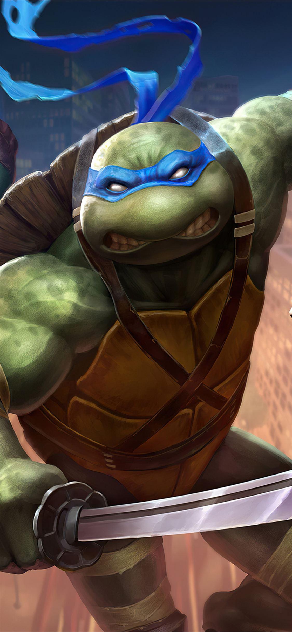 1125x2436 Best Ninja turtle iPhone X HD Wallpaper