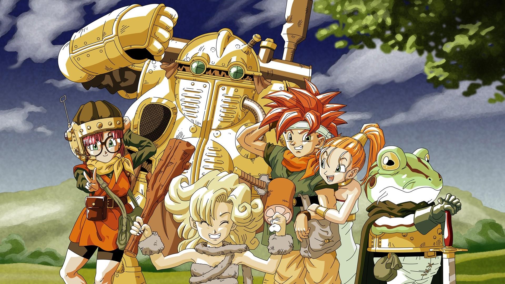 1920x1080 Prometheus, Chrono, Lucca, Glenn, JRPGs, Marle, squaresoft, Ayla, video game art, frog, Chrono Trigger, RPG, video game characters, artwork. Mocah HD Wallpaper