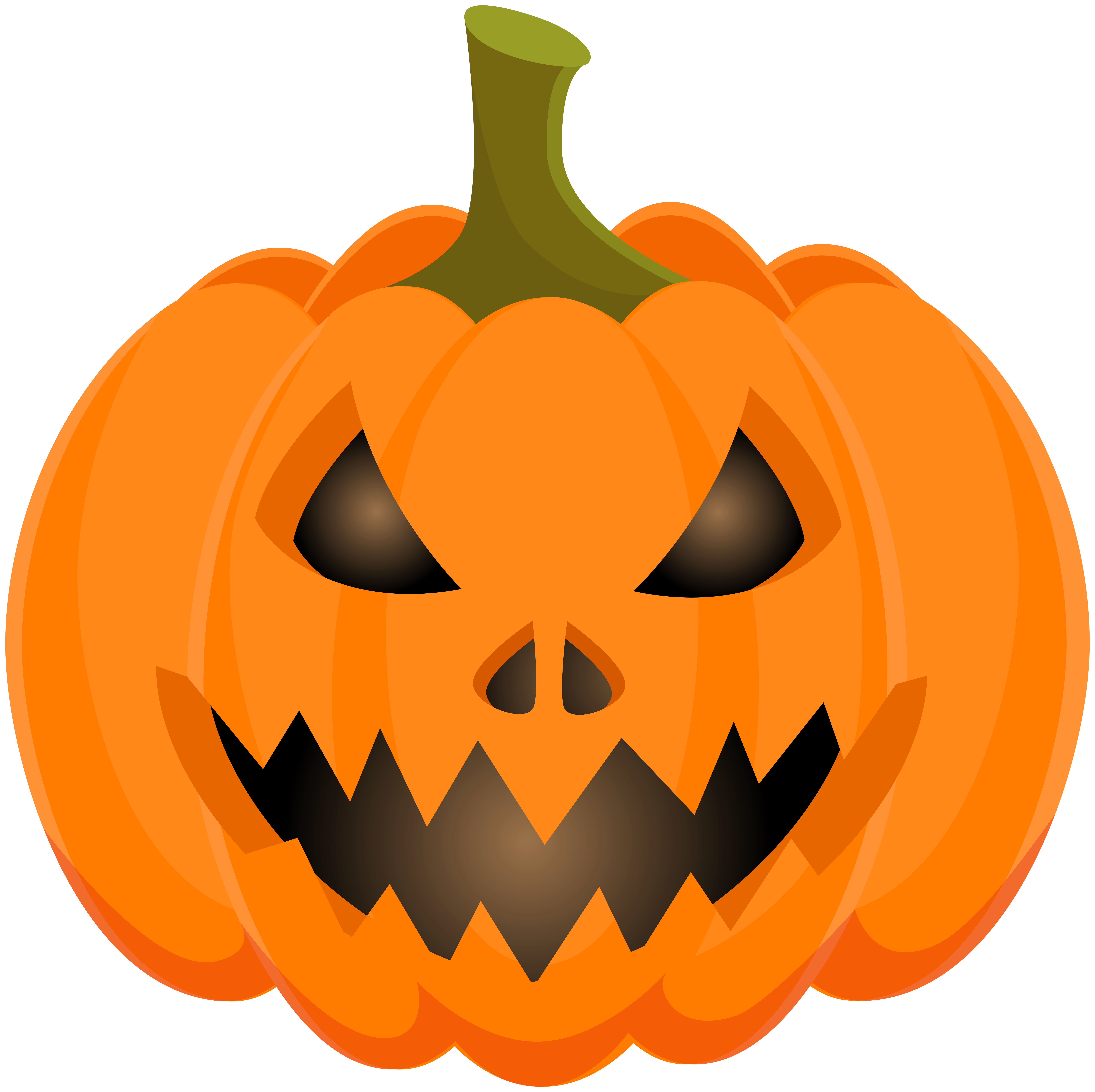 8000x7977 Halloween Scary Pumpkin PNG Clip Art​-Quality Image and Transparent PNG Free Clipart