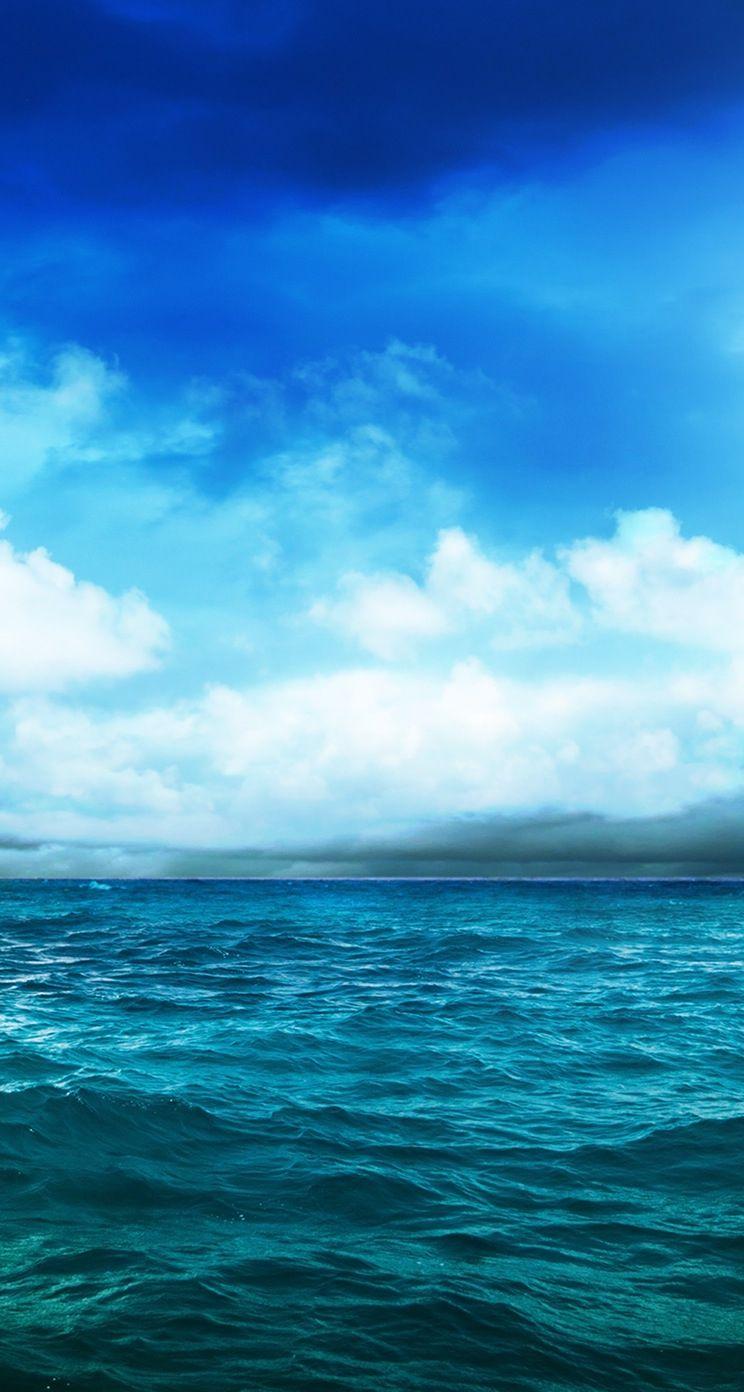 744x1392 Blue Background Tumblr iPhone HD Wallpaper