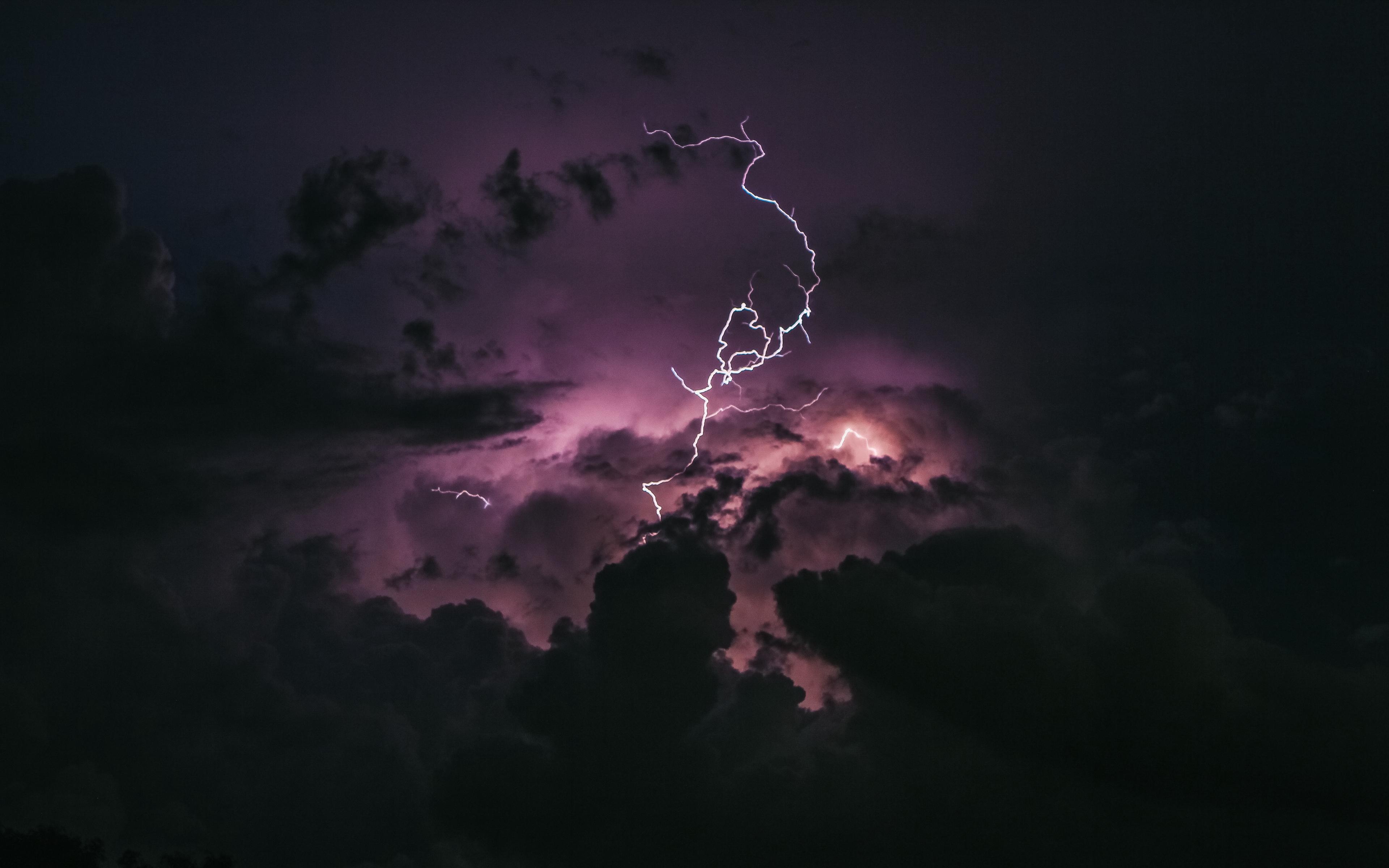 3840x2400 Lightning clouds sky (3840x2400): wallpaper