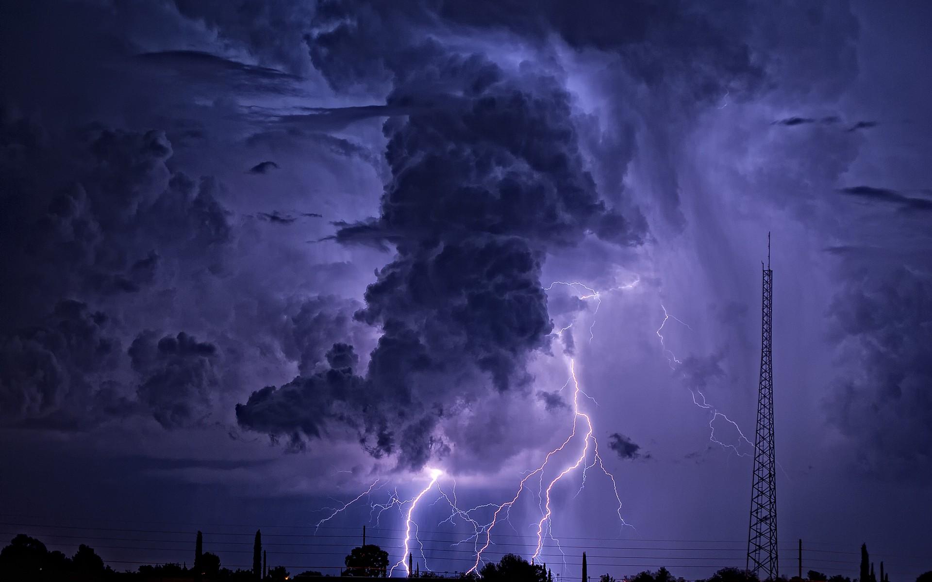 1920x1200 #clouds, #lightning, #storm, #nature, wallpaper. Mocah HD Wallpaper