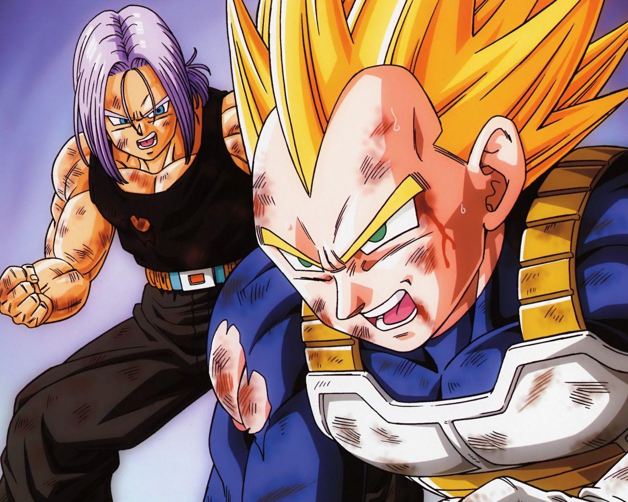 1280x1024 Download Wallpaper 1280x1024 Manga, Vegeta, Vegeta and bulma, Dragon