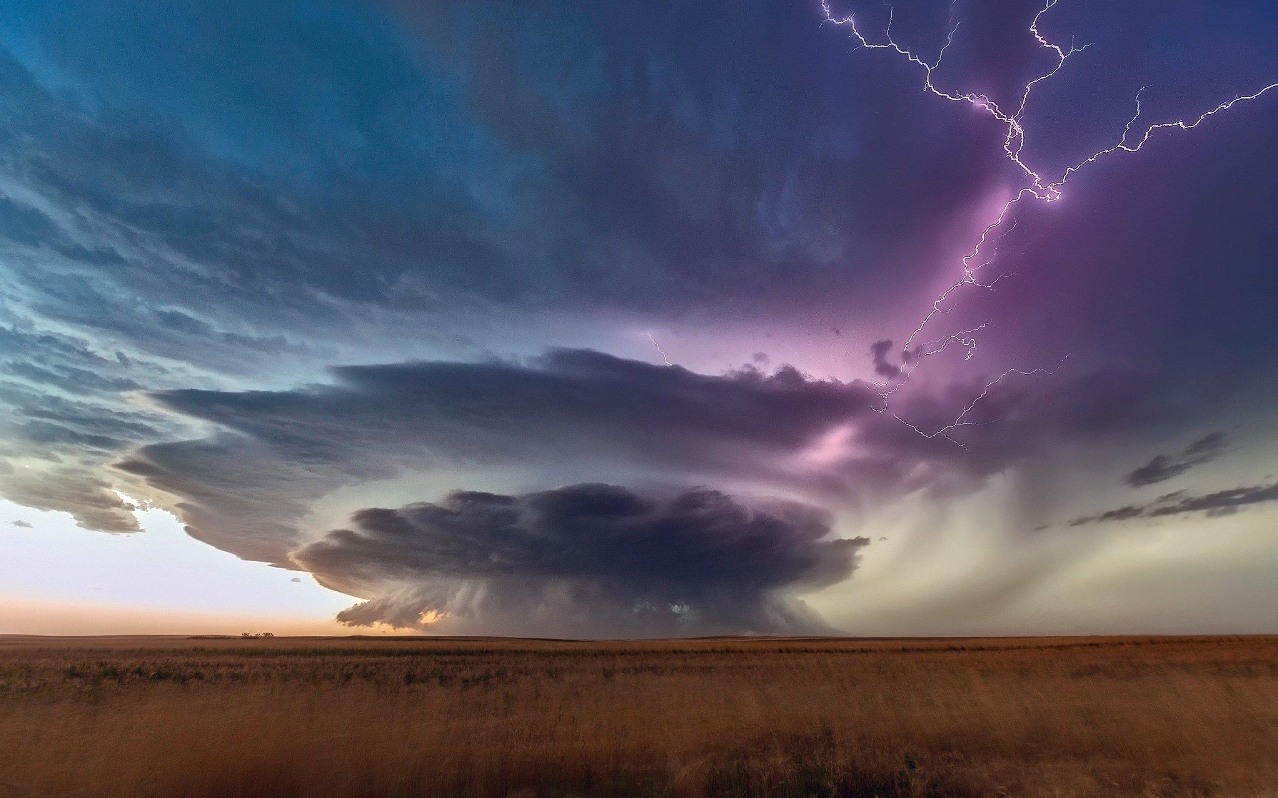 2560x1600 lightning, Landscape, Nature, Storm, Clouds, Rain, Thunder Wallpaper HD / Desktop and Mobile Background