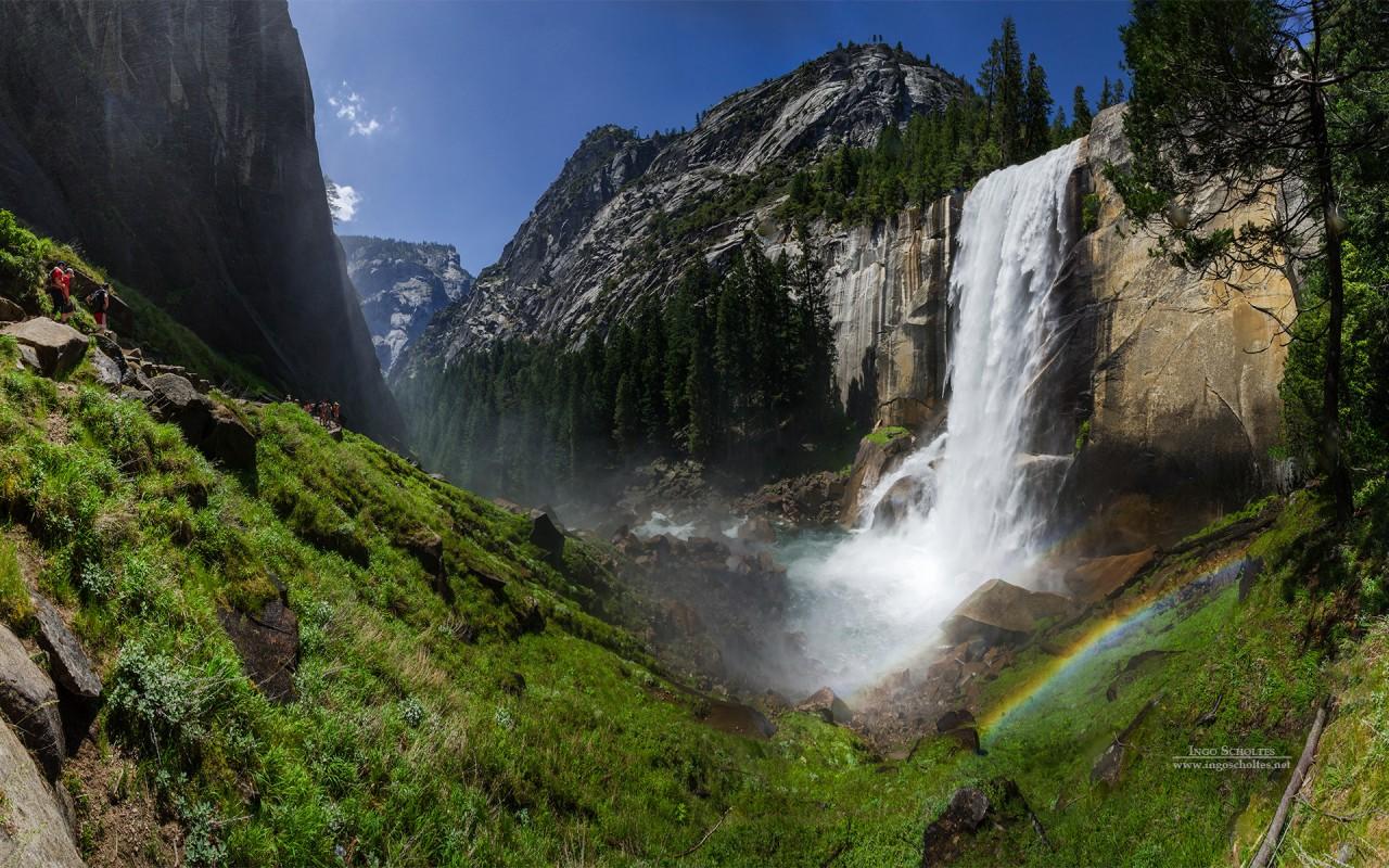 1280x800 Vernal Fall Yosemite National Park Wallpaper 3D Models. Free