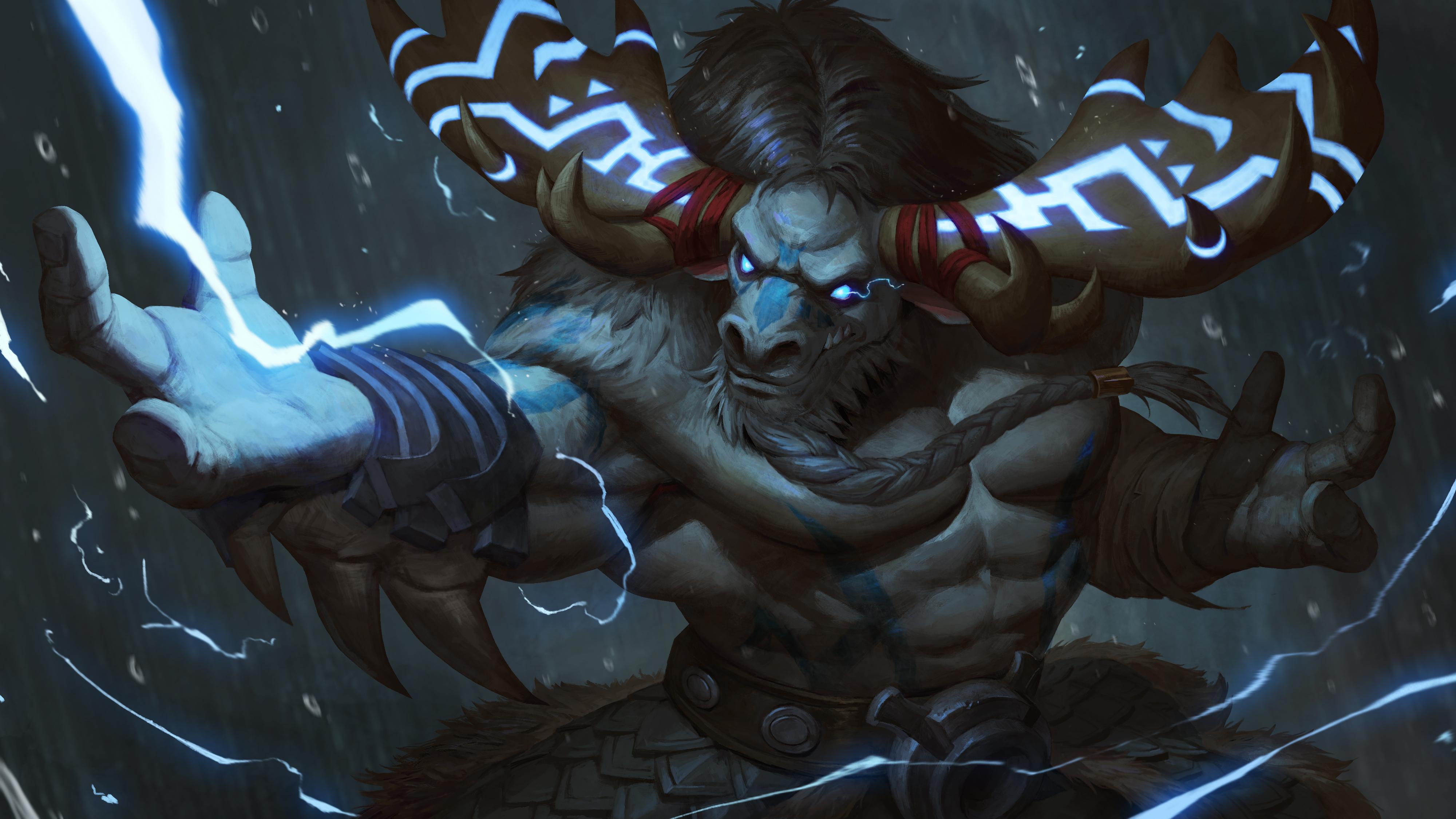 4000x2250 Tauren (World Of Warcraft), Horns, World of Warcraft, Creature, Warrior wallpaper