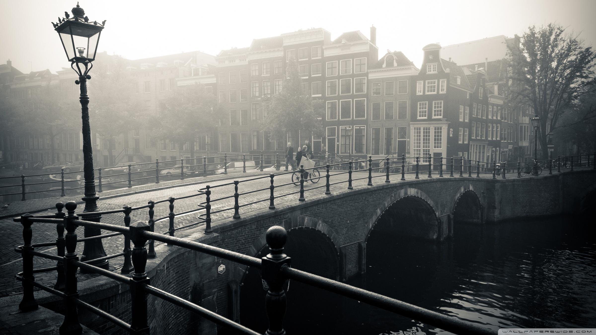 2400x1350 Misty Amsterdam Ultra HD Desktop Background Wallpaper for 4K UHD TV : Widescreen & UltraWide Desktop & Laptop : Multi Display, Dual Monitor : Tablet