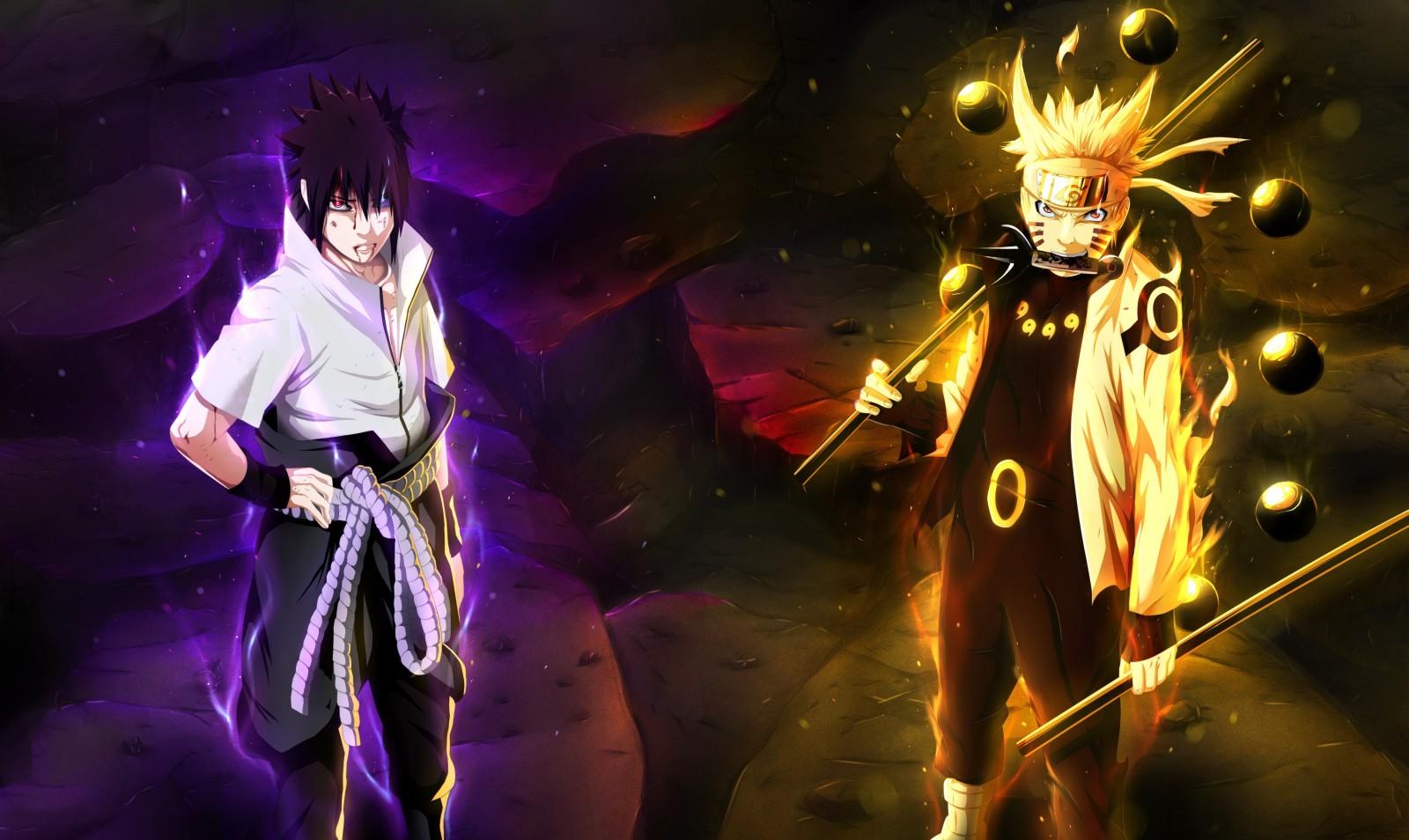 1600x954 anime, Naruto Shippuuden, Uzumaki Naruto, Uchiha Sasuke, Road to Ninja Naruto the Movie, mythology, darkness, screenshot, computer wallpaper, musical theatre. Mocah HD Wallpaper